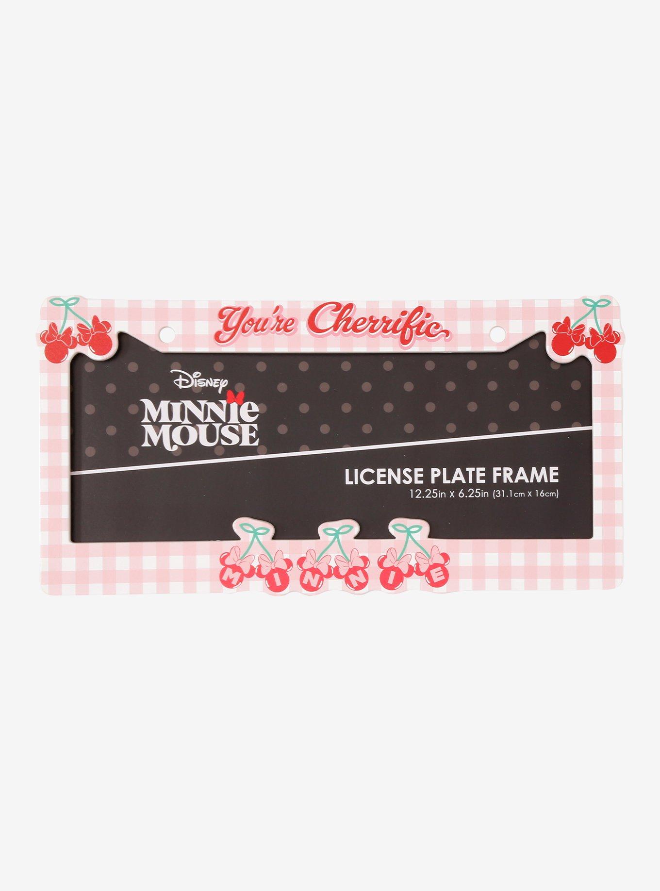 Disney Minnie Mouse You're Cherrific License Plate Frame — BoxLunch Exclusive, , hi-res
