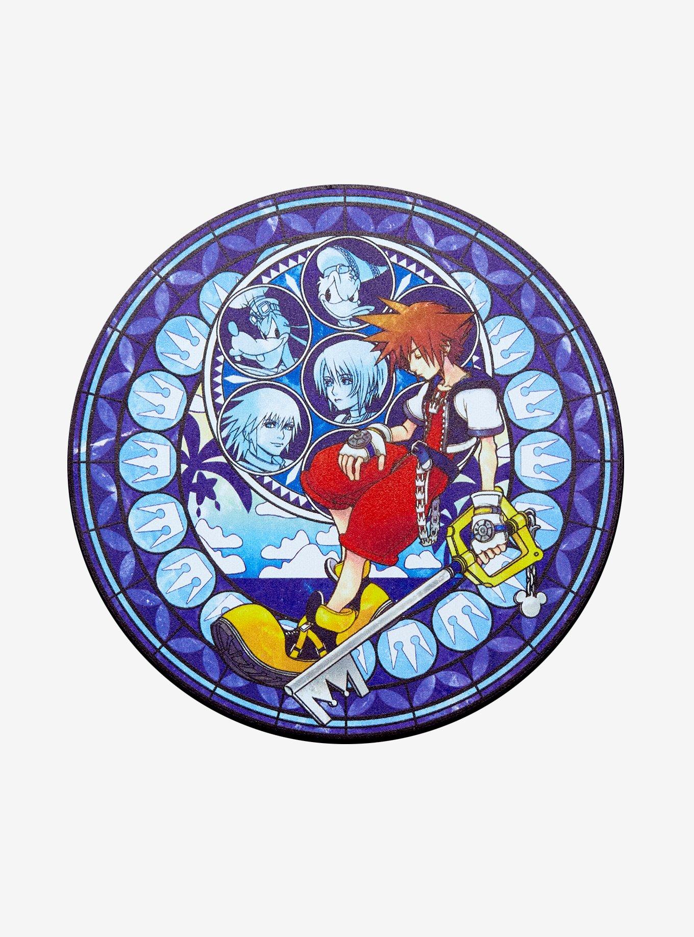 Disney Kingdom Hearts Sora Stained Glass Silicone Coaster Set - BoxLunch Exclusive, , hi-res