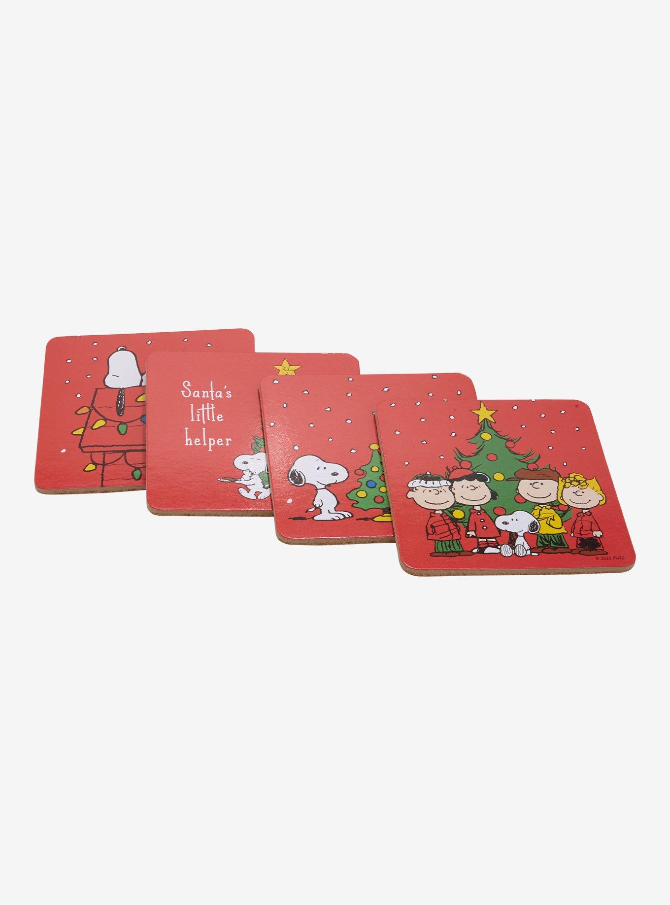Peanuts Snoopy & Friends Christmas Coaster Set, , hi-res