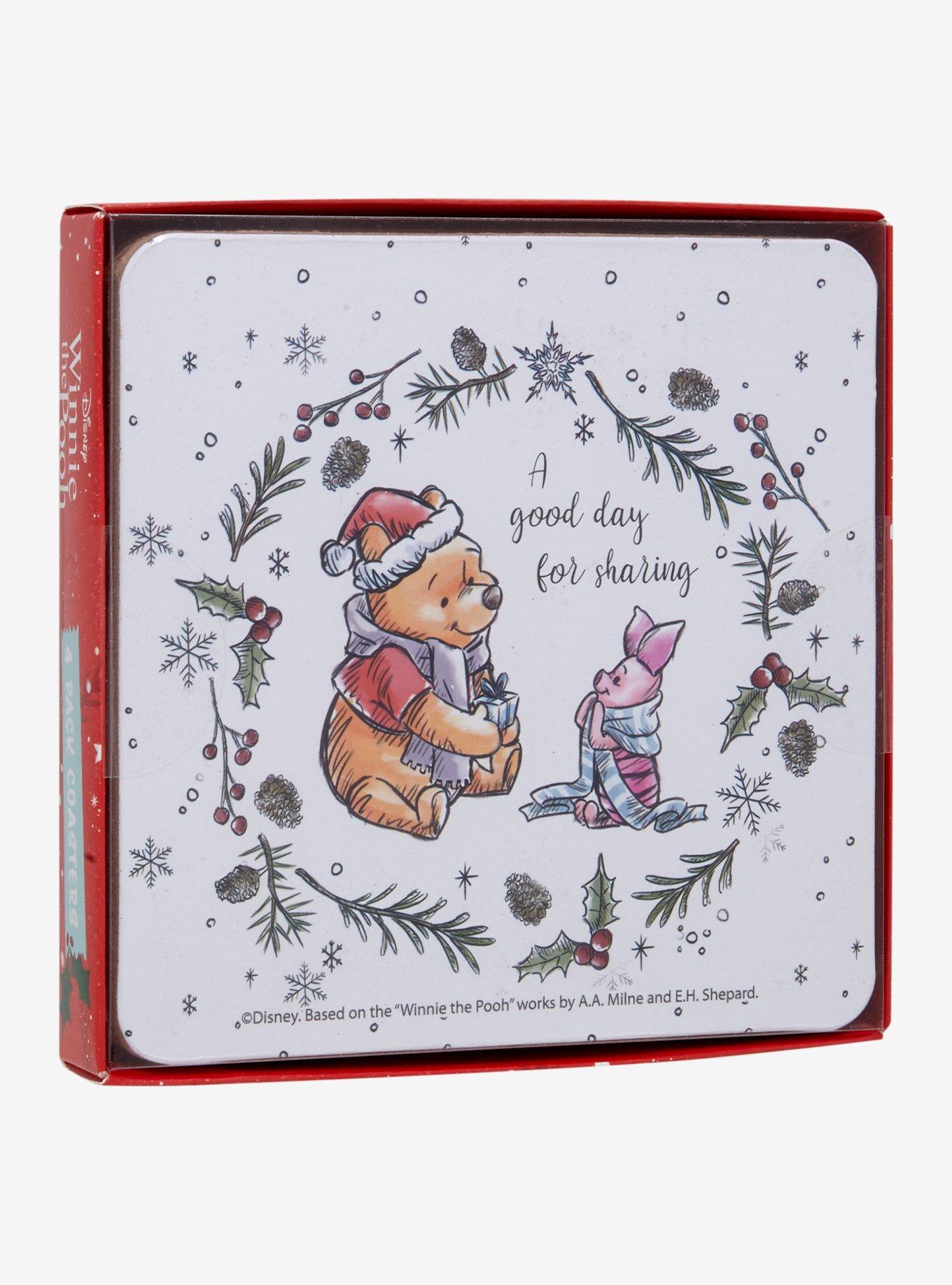 Disney Winnie the Pooh Christmas Coaster Set, , alternate