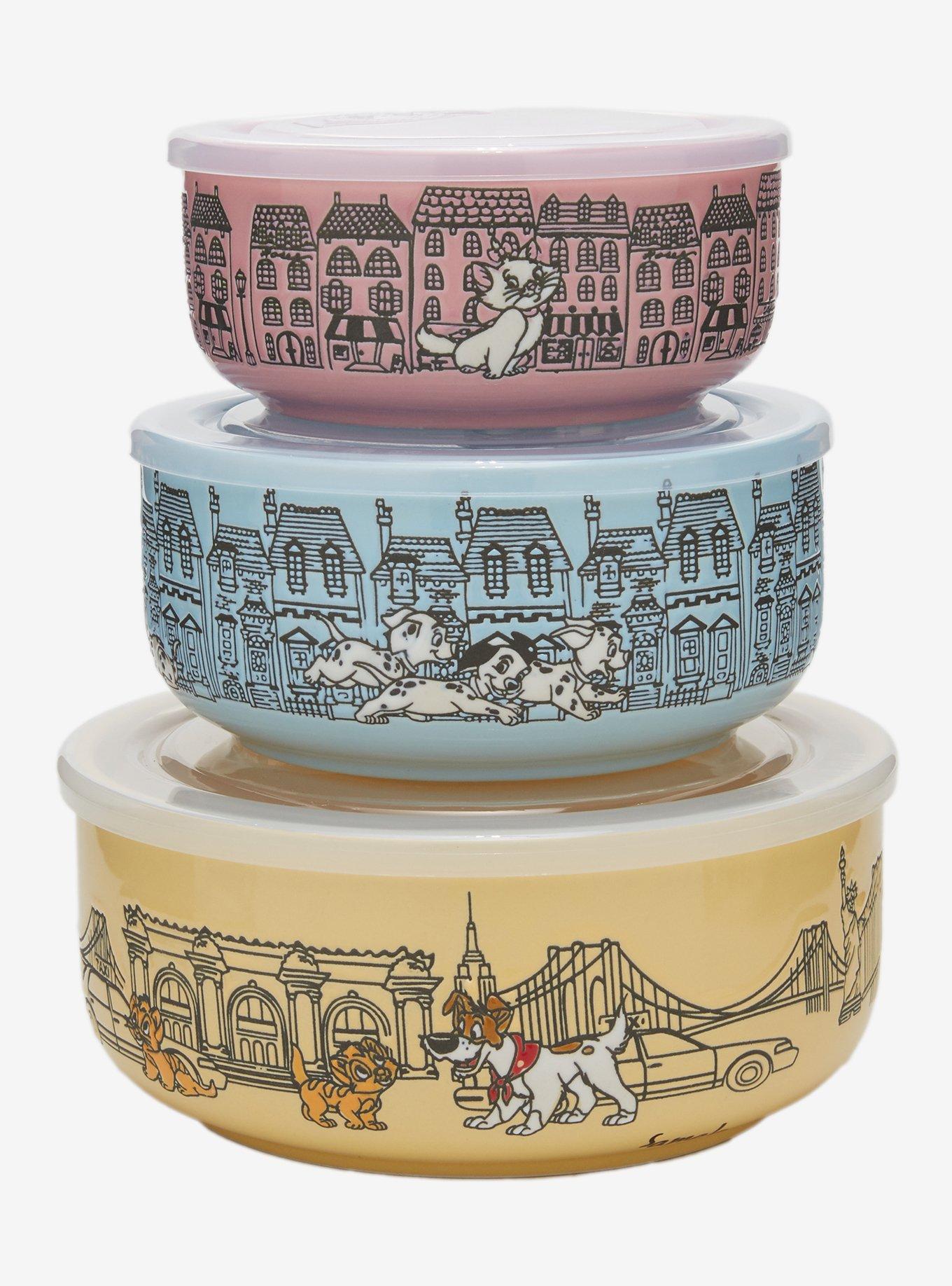 Disney Pets Scenic Wax Resist Storage Bowl Set - BoxLunch Exclusive, , hi-res