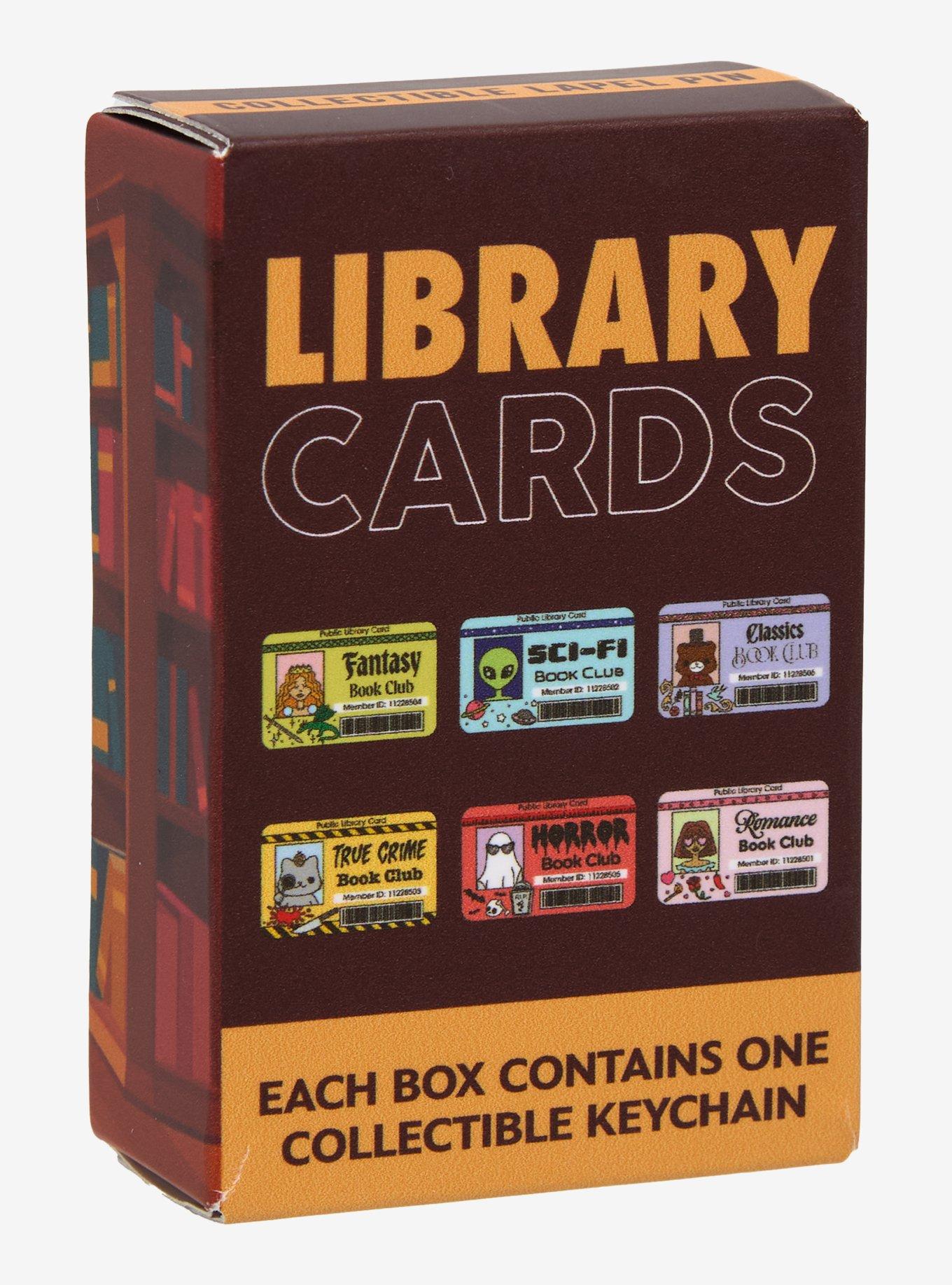 Book Club Library Card Blind Box Enamel Pin, , hi-res
