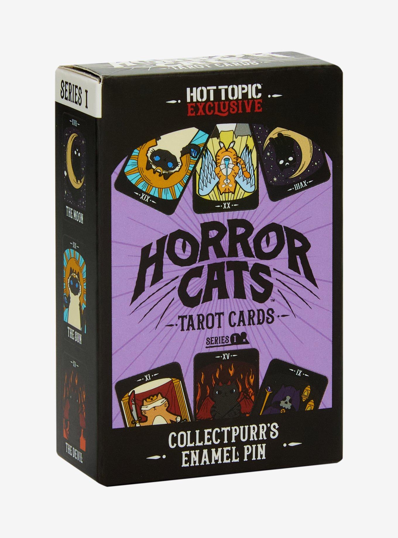 Horror Cats Tarot Card Series 1 Blind Box Enamel Pin Hot Topic Exclusive, , hi-res