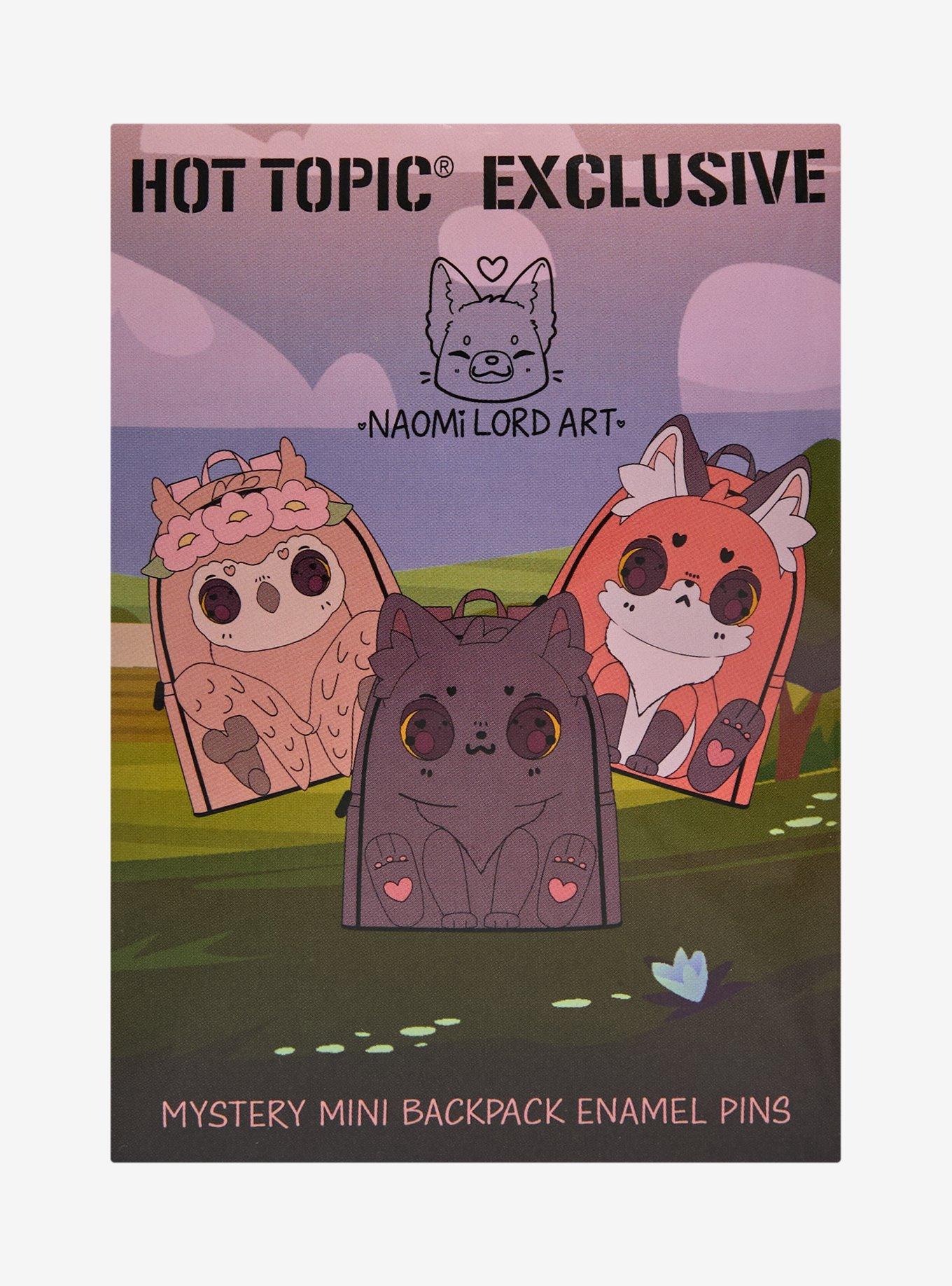 Forest Creature Backpack Blind Bag Enamel Pin Naomi Lord Art Hot Topic Exclusive, , hi-res