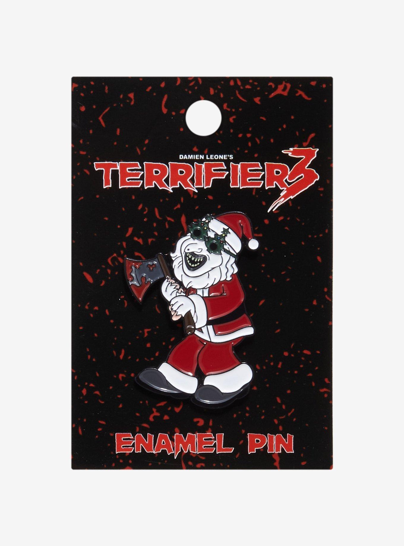 Terrifier 3 Santa Art Enamel Pin Hot Topic Exclusive, , hi-res