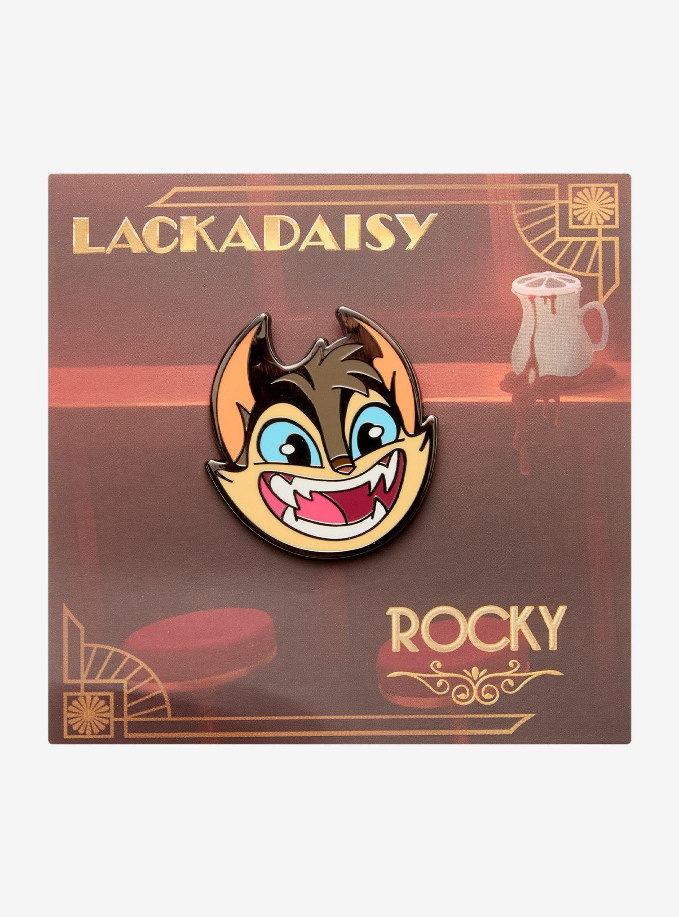 Lackadaisy Rocky Enamel Pin, , hi-res
