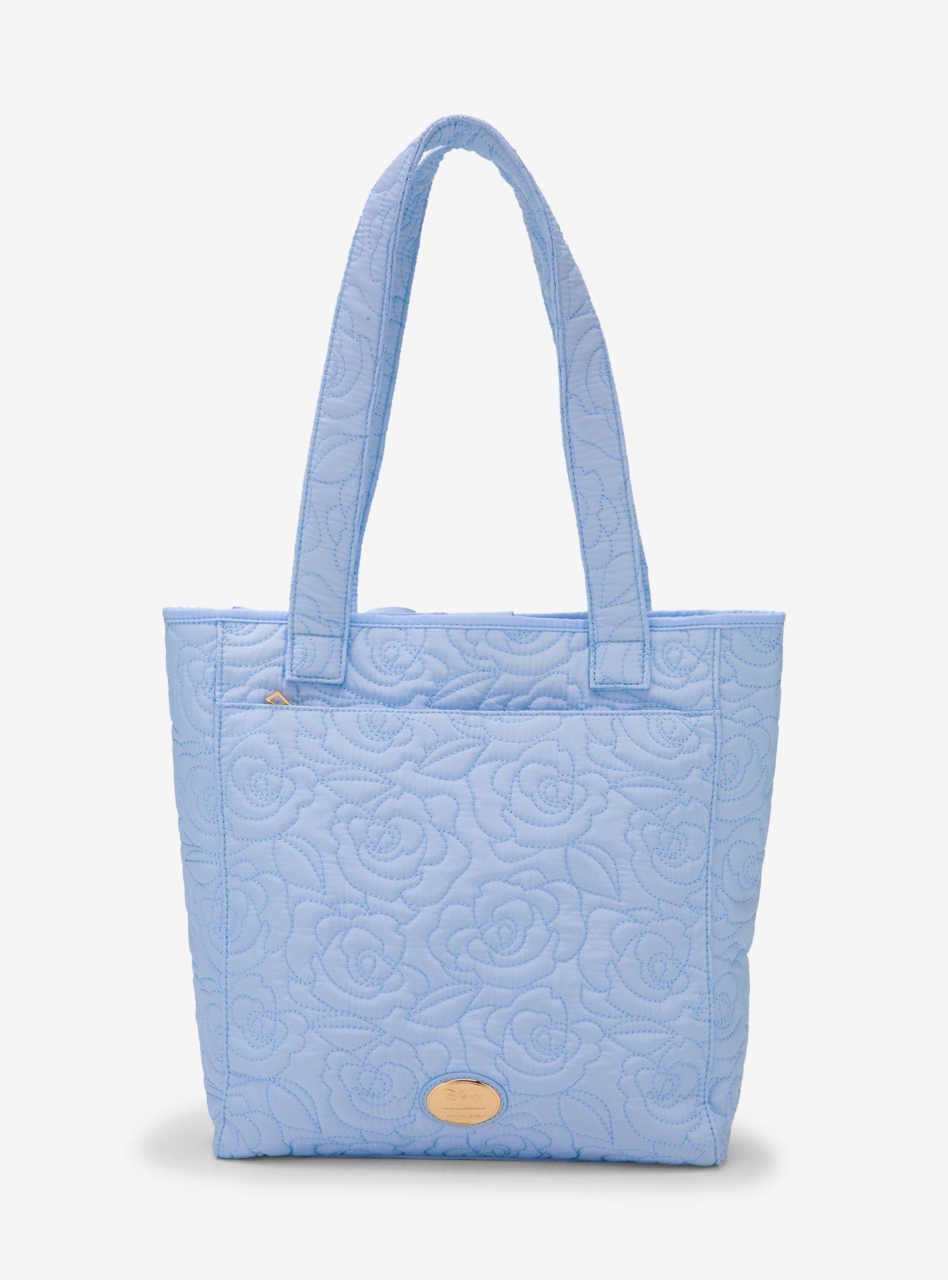 Disney Beauty and The Beast Quilted Roses Tote Bag - BoxLunch Exclusive
