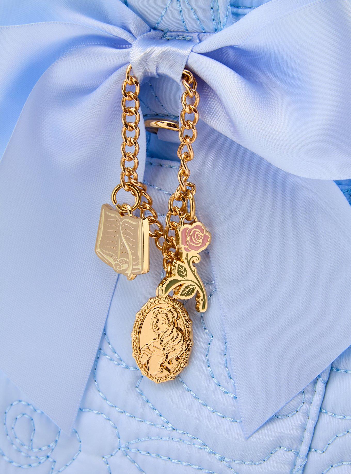 Disney Beauty and The Beast Quilted Roses Tote Bag - BoxLunch Exclusive