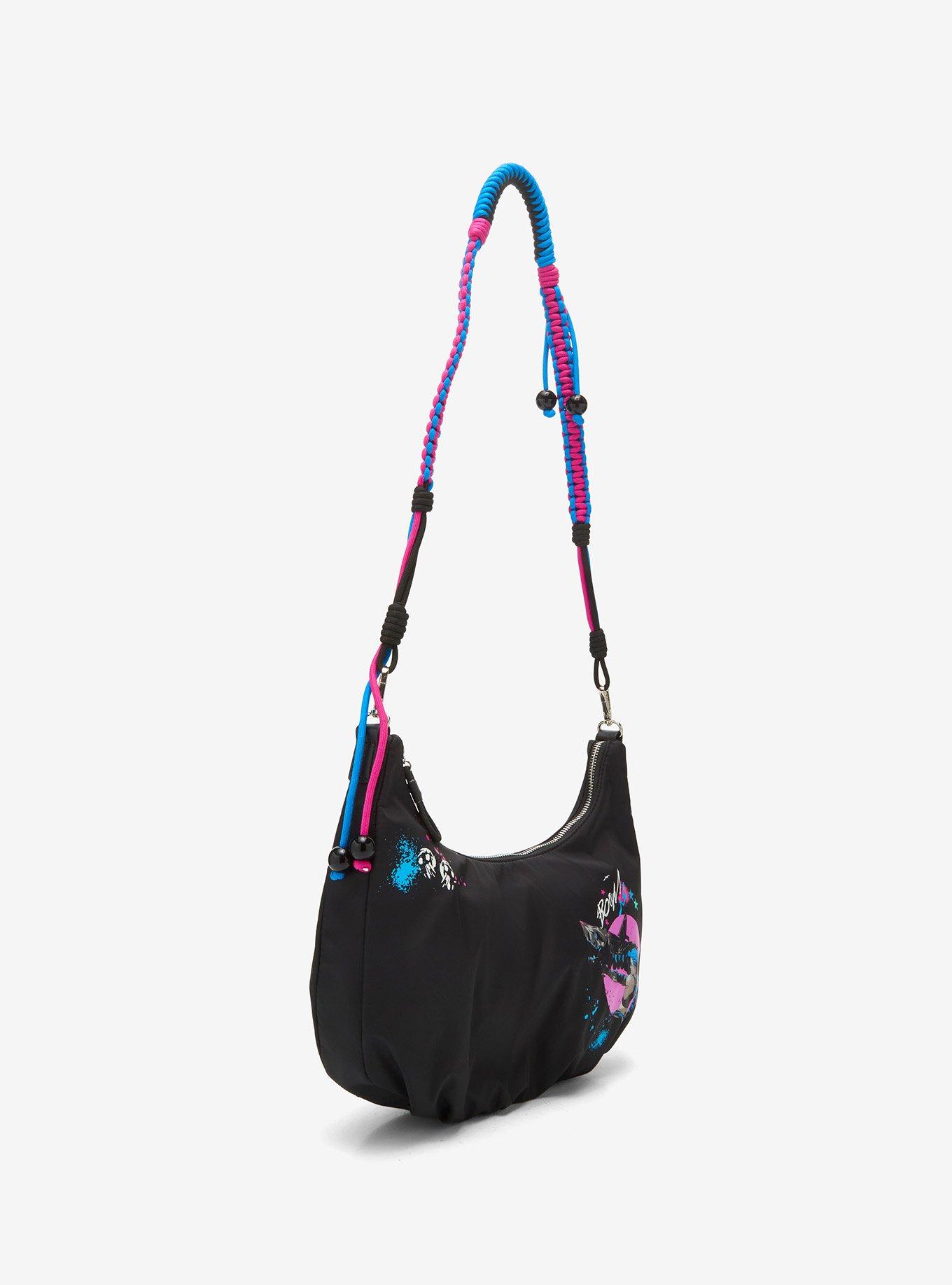 Arcane Jinx Graffiti Glow-in-the-Dark Crossbody Bag — BoxLunch Exclusive, , alternate
