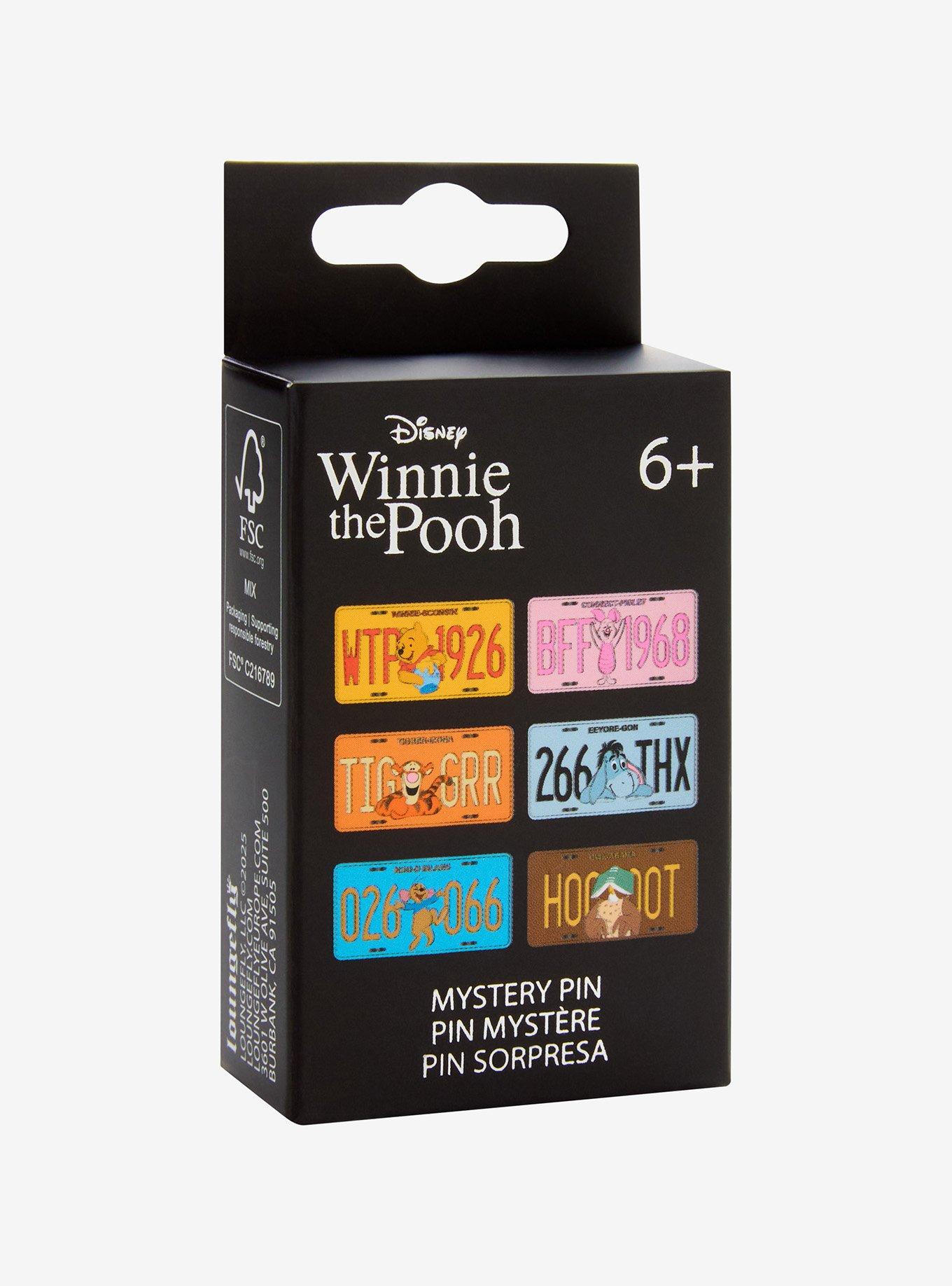 Loungefly Disney Winnie The Pooh License Plate Blind Box Enamel Pin, , hi-res