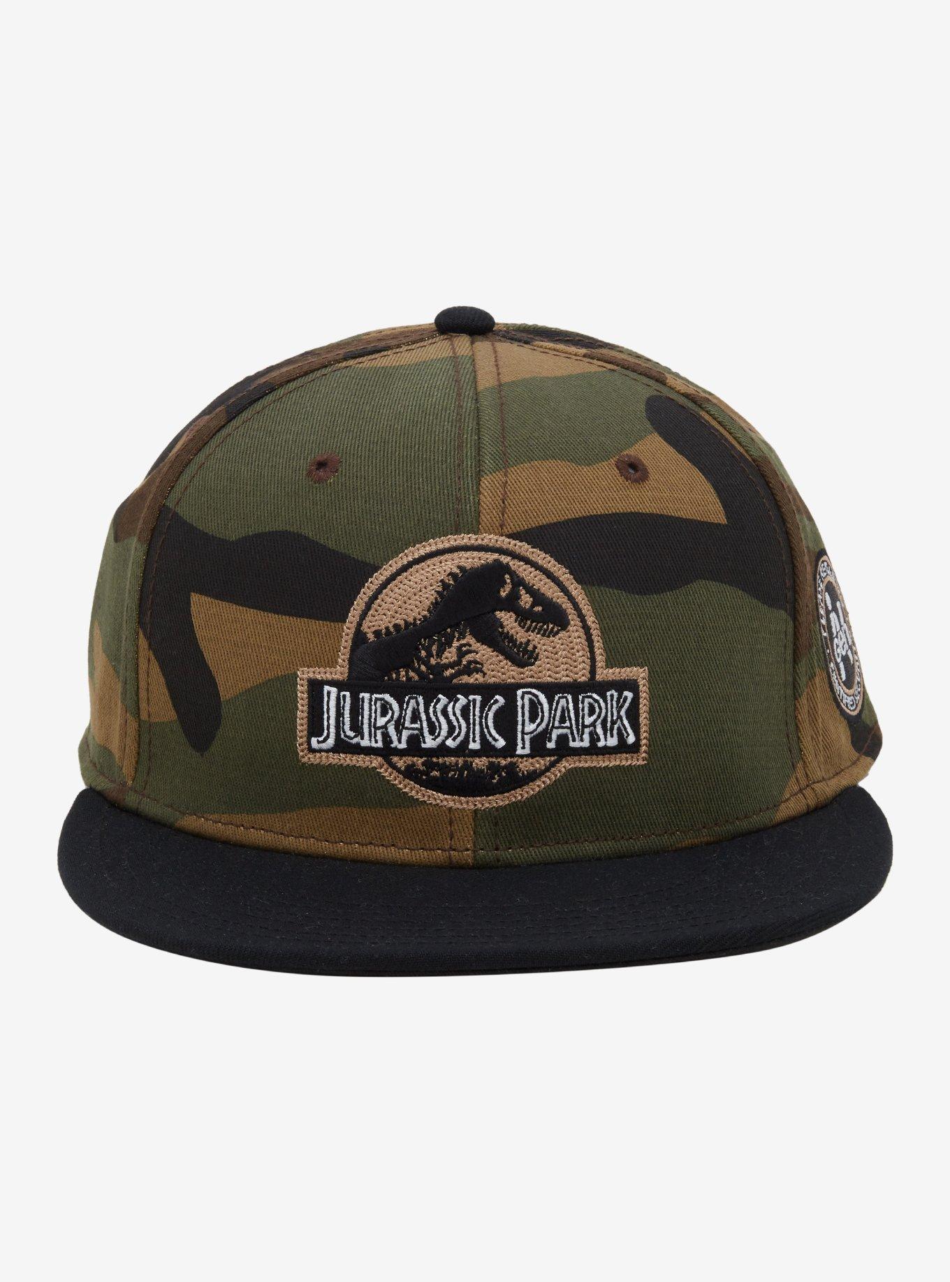 Jurassic Park Camo Ball Cap — BoxLunch Exclusive, , hi-res