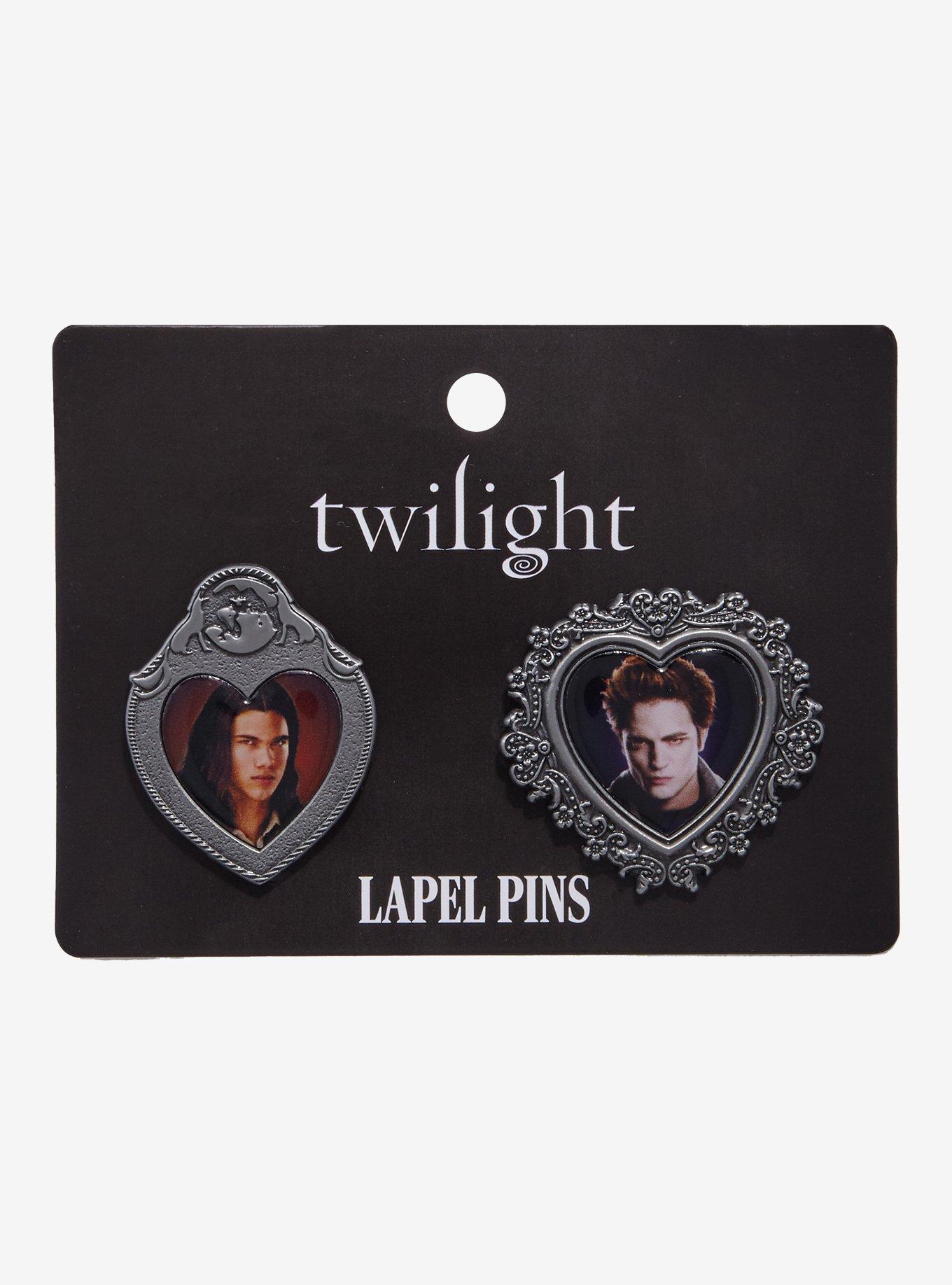 Twilight Edward & Jacob Portraits Enamel Pin Set - BoxLunch Exclusive, , hi-res