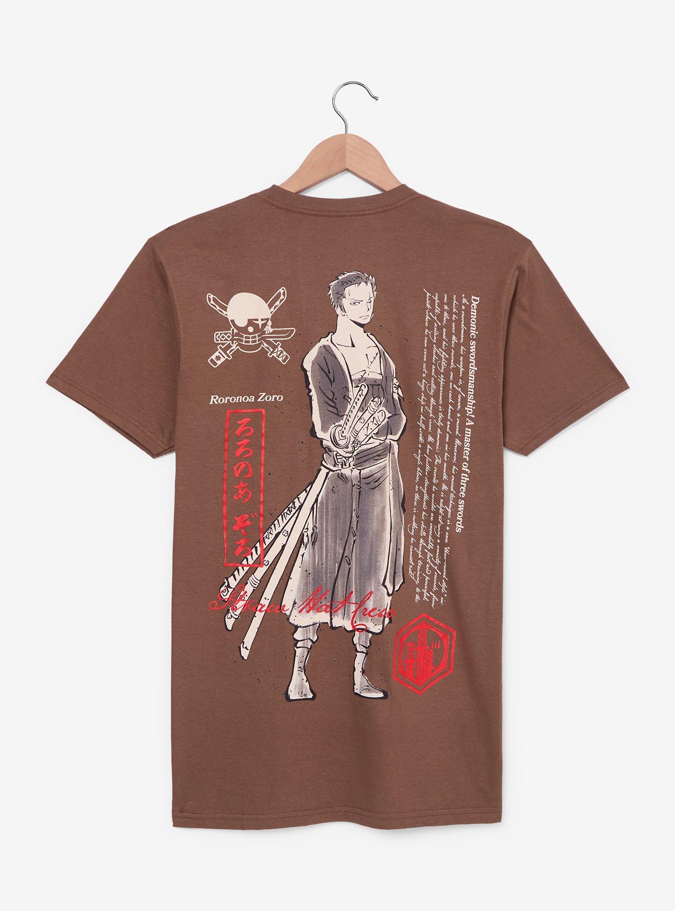 One Piece Roronoa Zoro Tonal Portrait T-Shirt - BoxLunch Exclusive, , hi-res