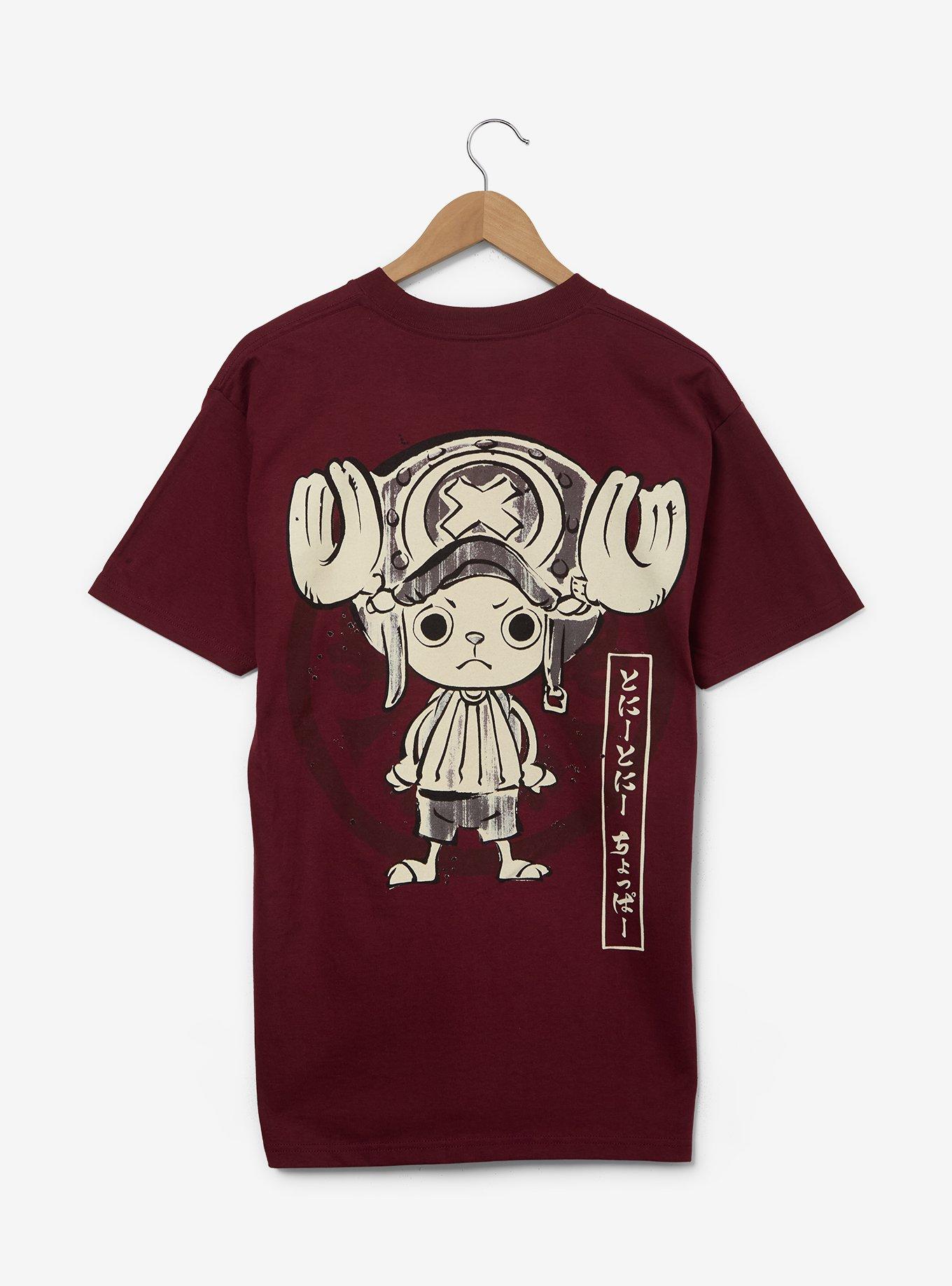 One Piece Tonal Chopper Portrait T-Shirt - BoxLunch Exclusive, BURGUNDY, alternate