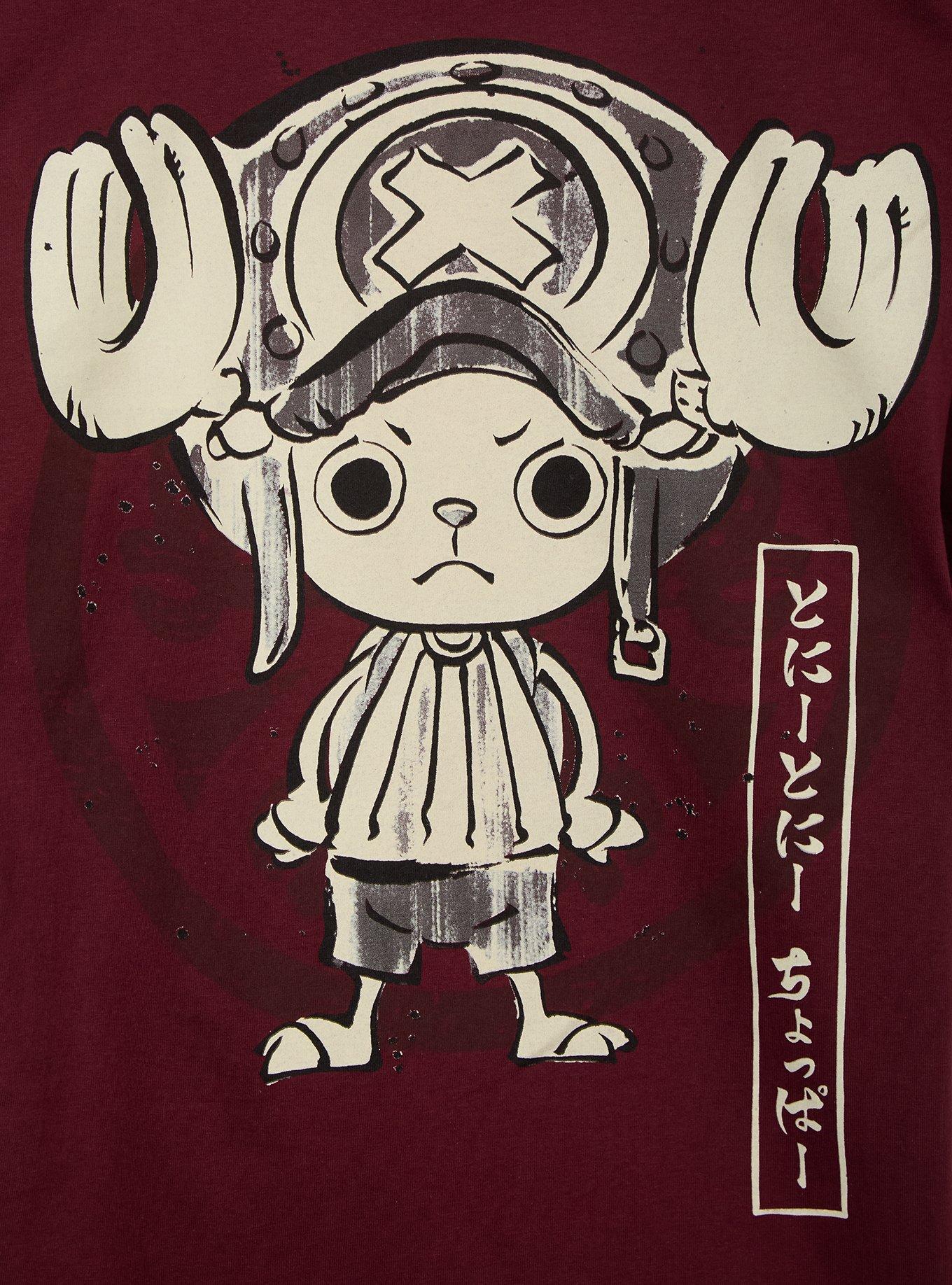 One Piece Tonal Chopper Portrait T-Shirt - BoxLunch Exclusive, BURGUNDY, alternate