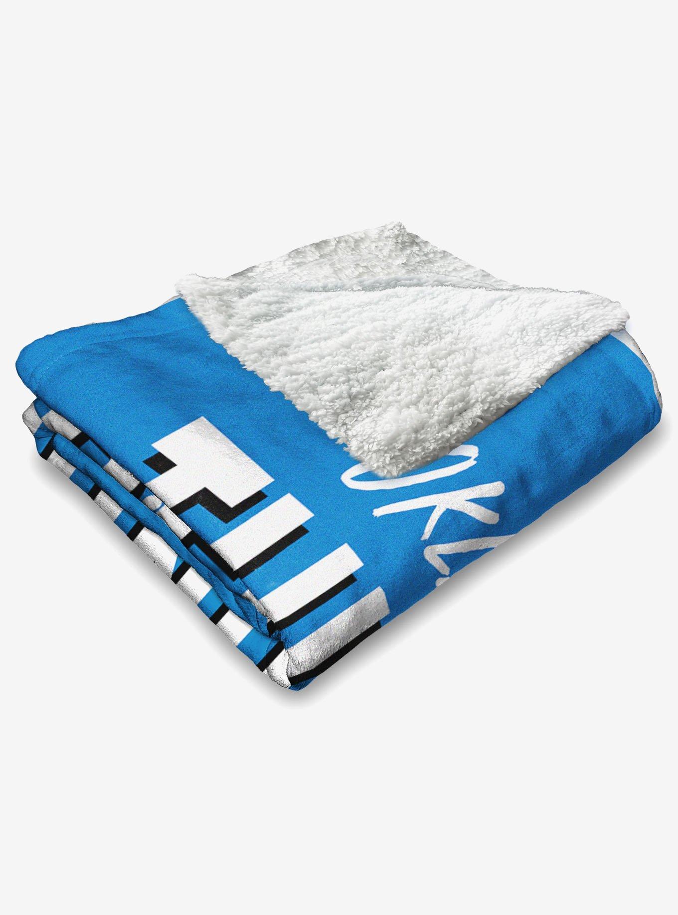 NBA Oklahoma City Thunder Net Gain Silk Touch Sherpa Throw Blanket, , alternate