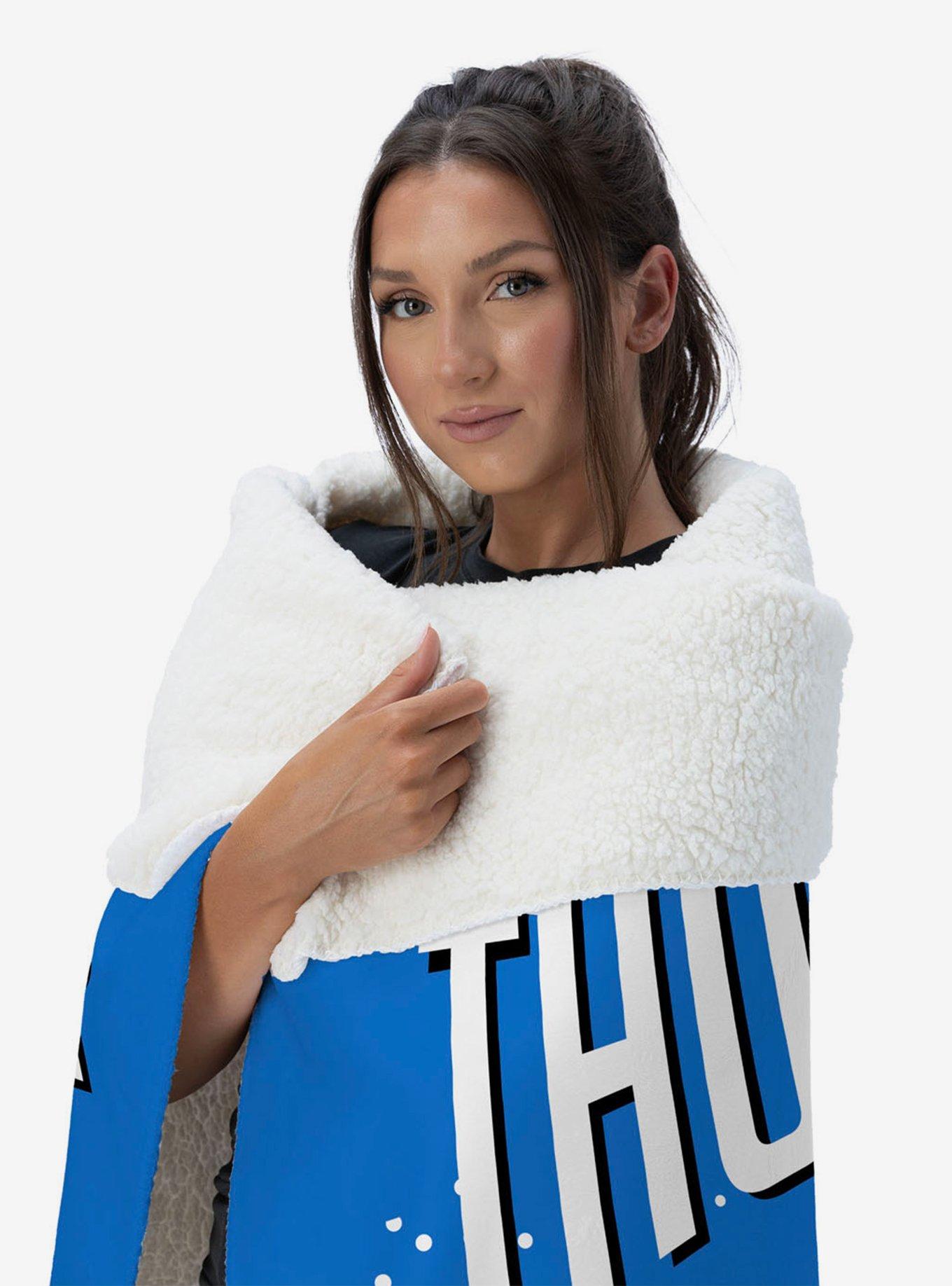 NBA Oklahoma City Thunder Net Gain Silk Touch Sherpa Throw Blanket, , alternate