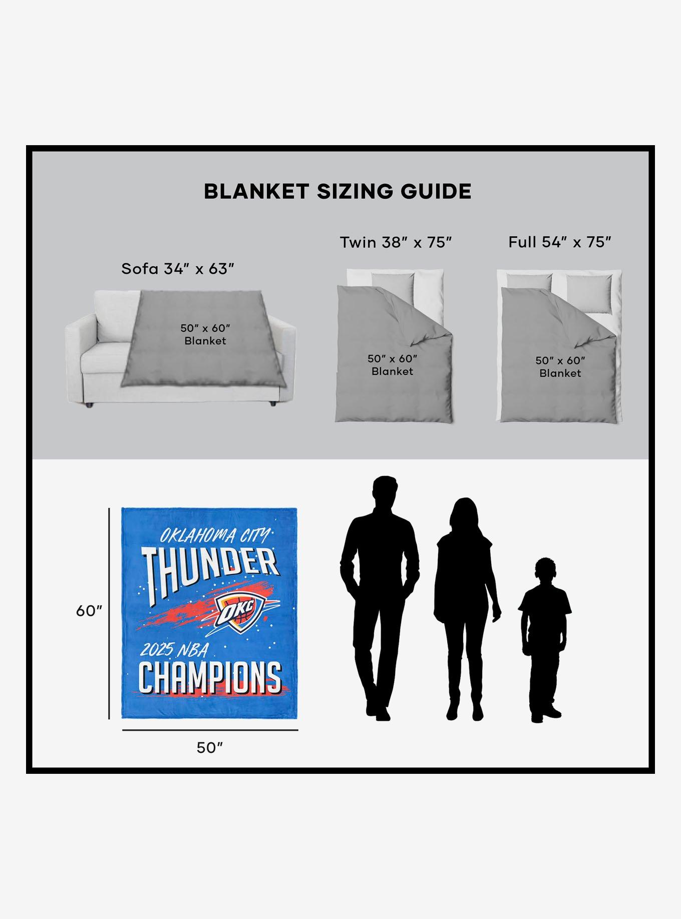 NBA Oklahoma City Thunder Net Gain Silk Touch Sherpa Throw Blanket, , alternate