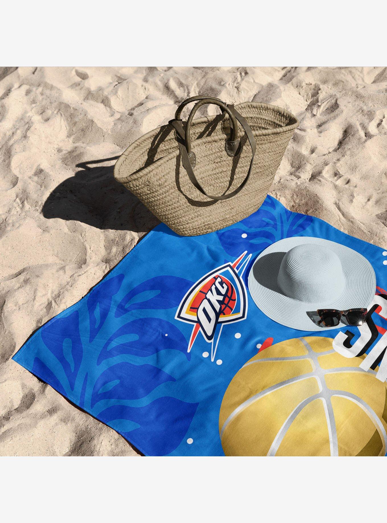 NBA Oklahoma City Thunder Blackboard Beach Towel, , alternate