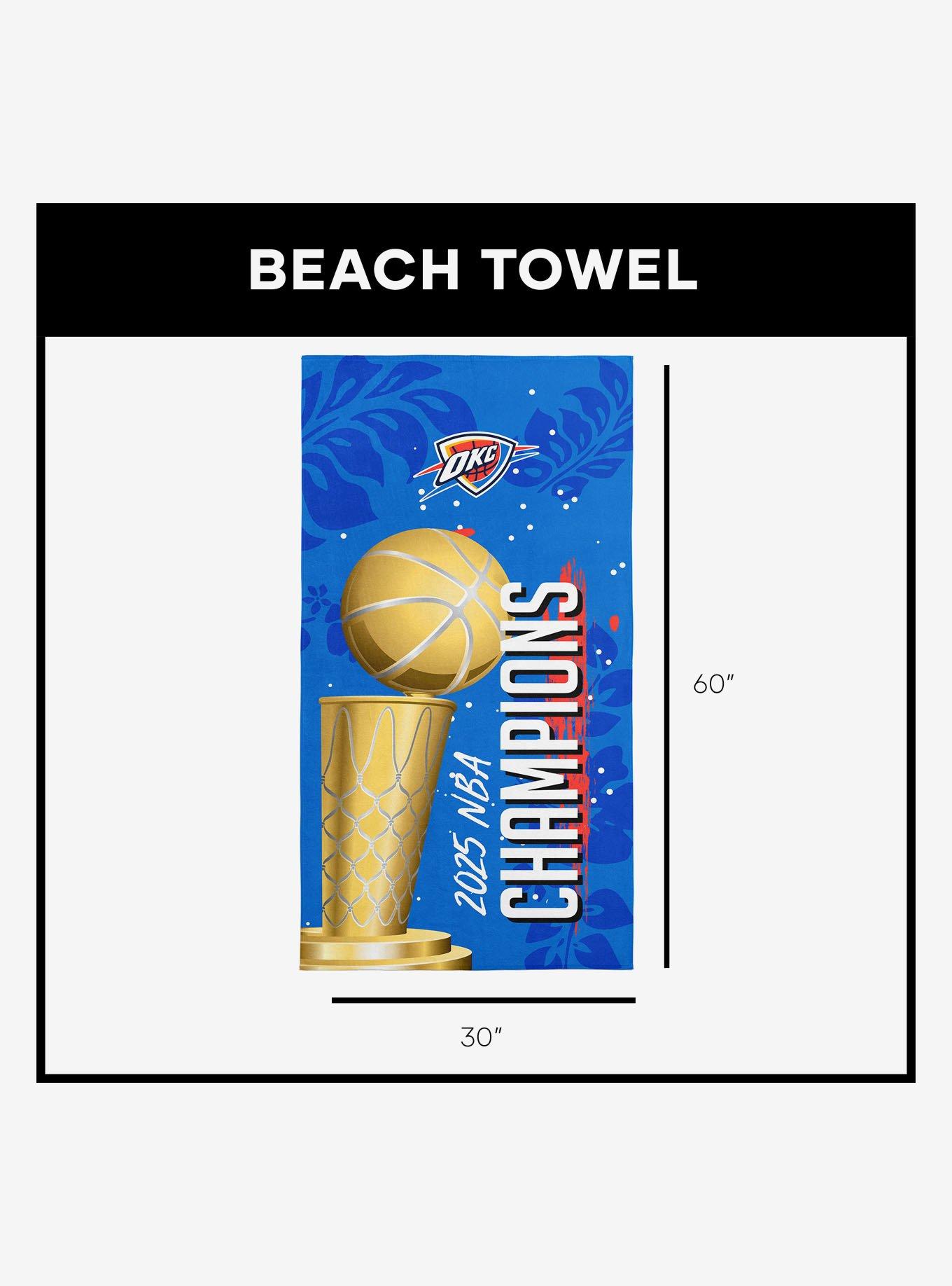 NBA Oklahoma City Thunder Blackboard Beach Towel, , alternate
