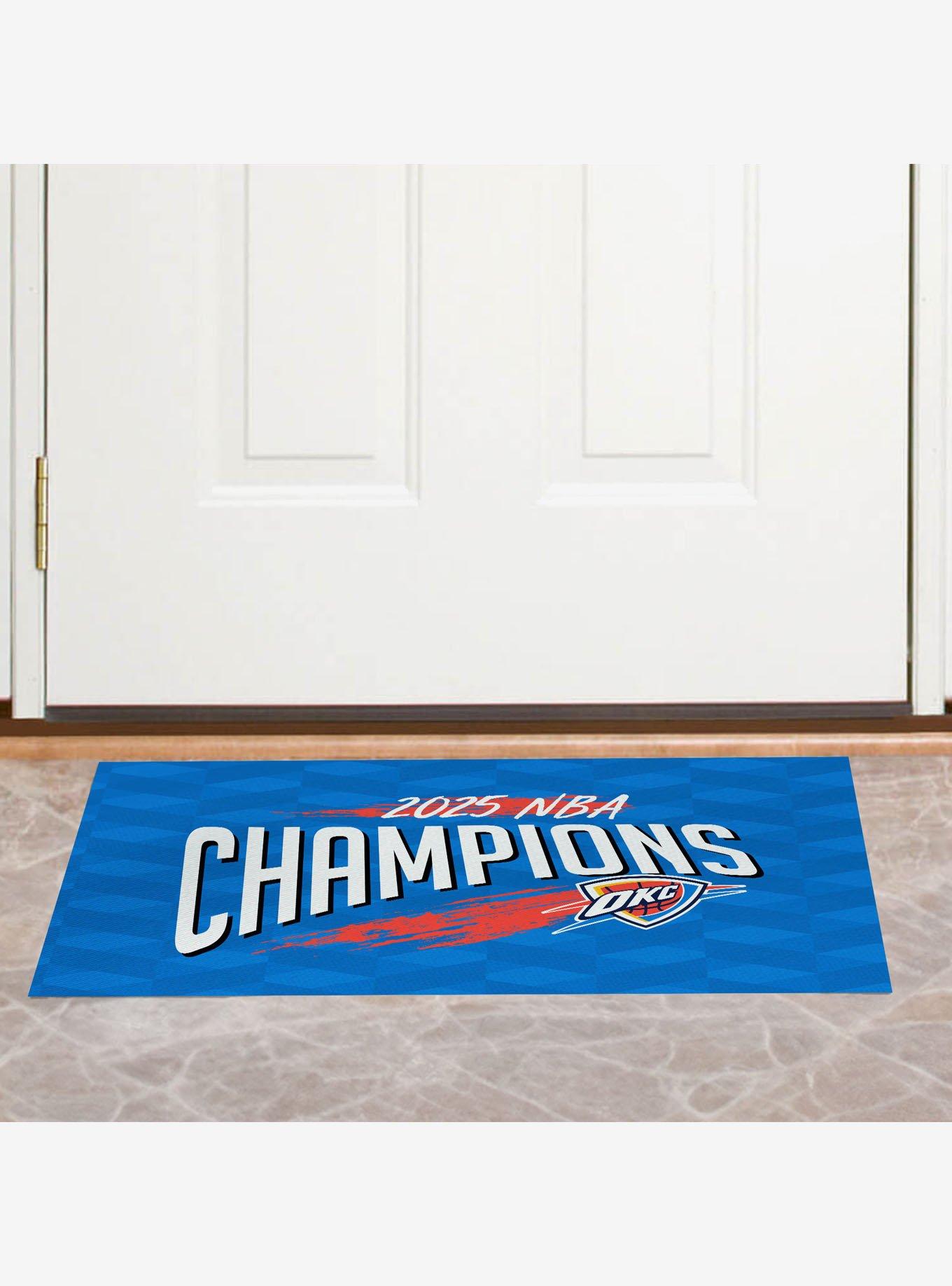 NBA Oklahoma City Thunder Worthy Washable Rug, , alternate