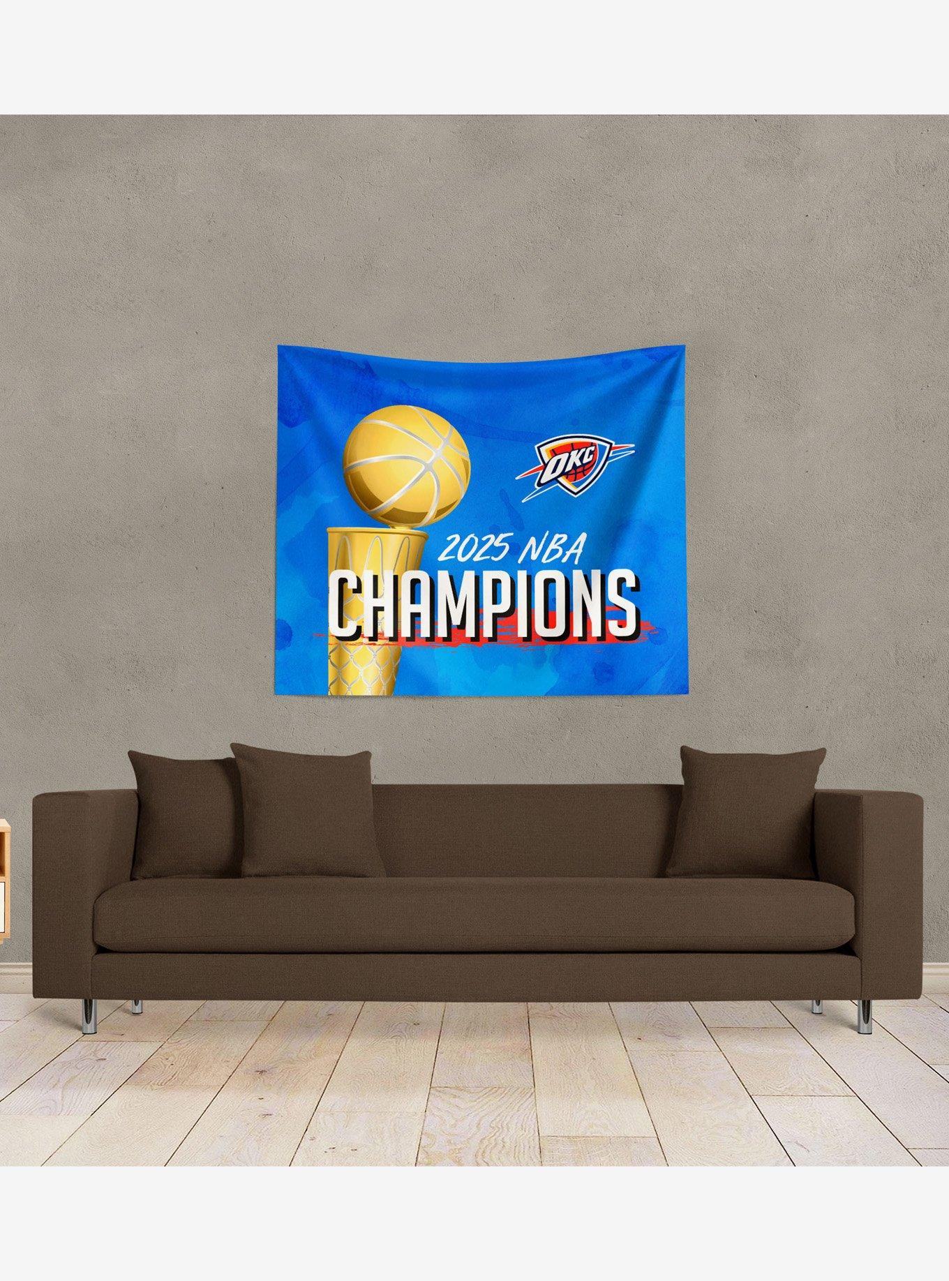 NBA Oklahoma City Thunder Banner Up Printed Wall Decor, , alternate