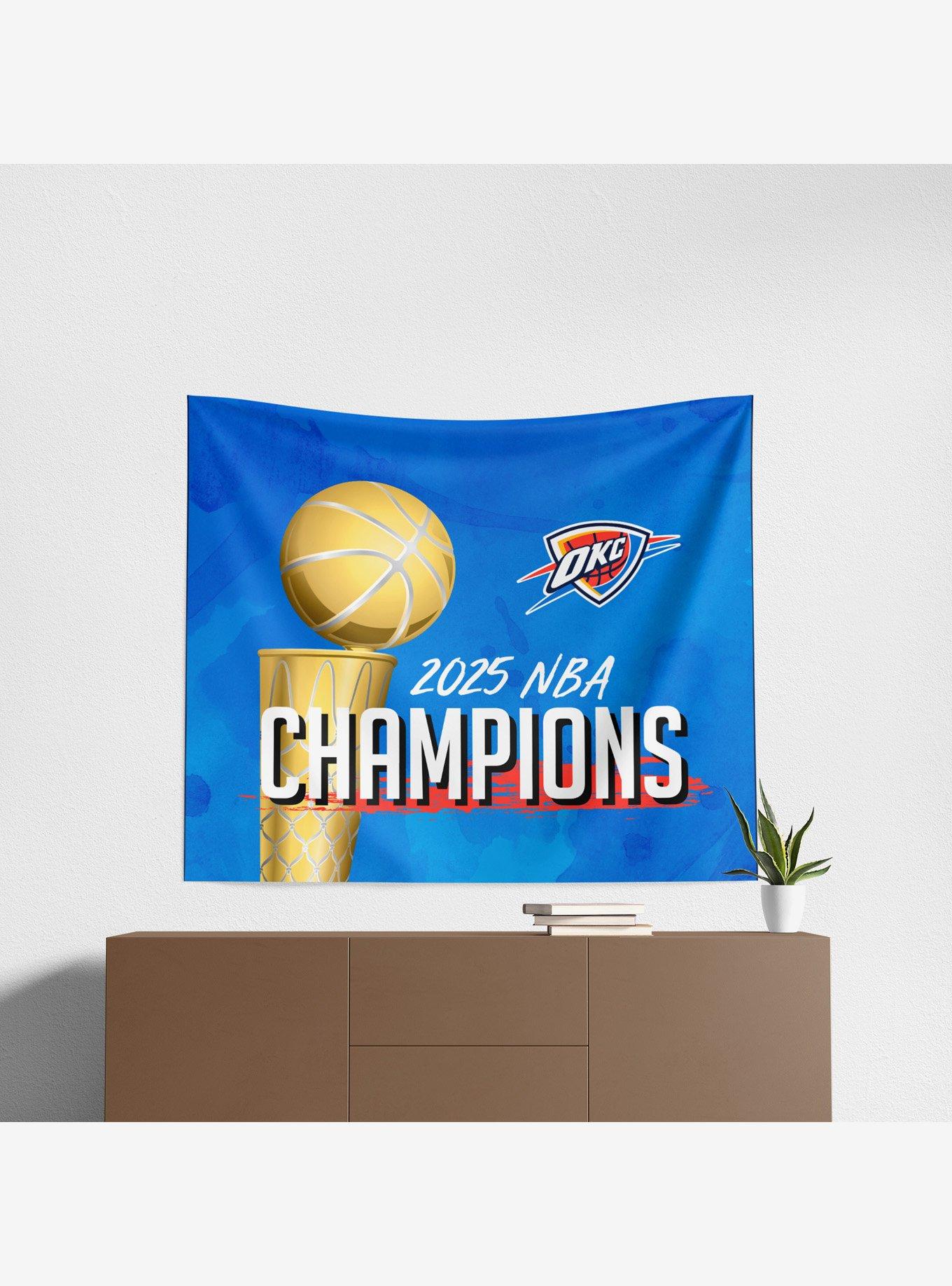 NBA Oklahoma City Thunder Banner Up Printed Wall Decor, , alternate