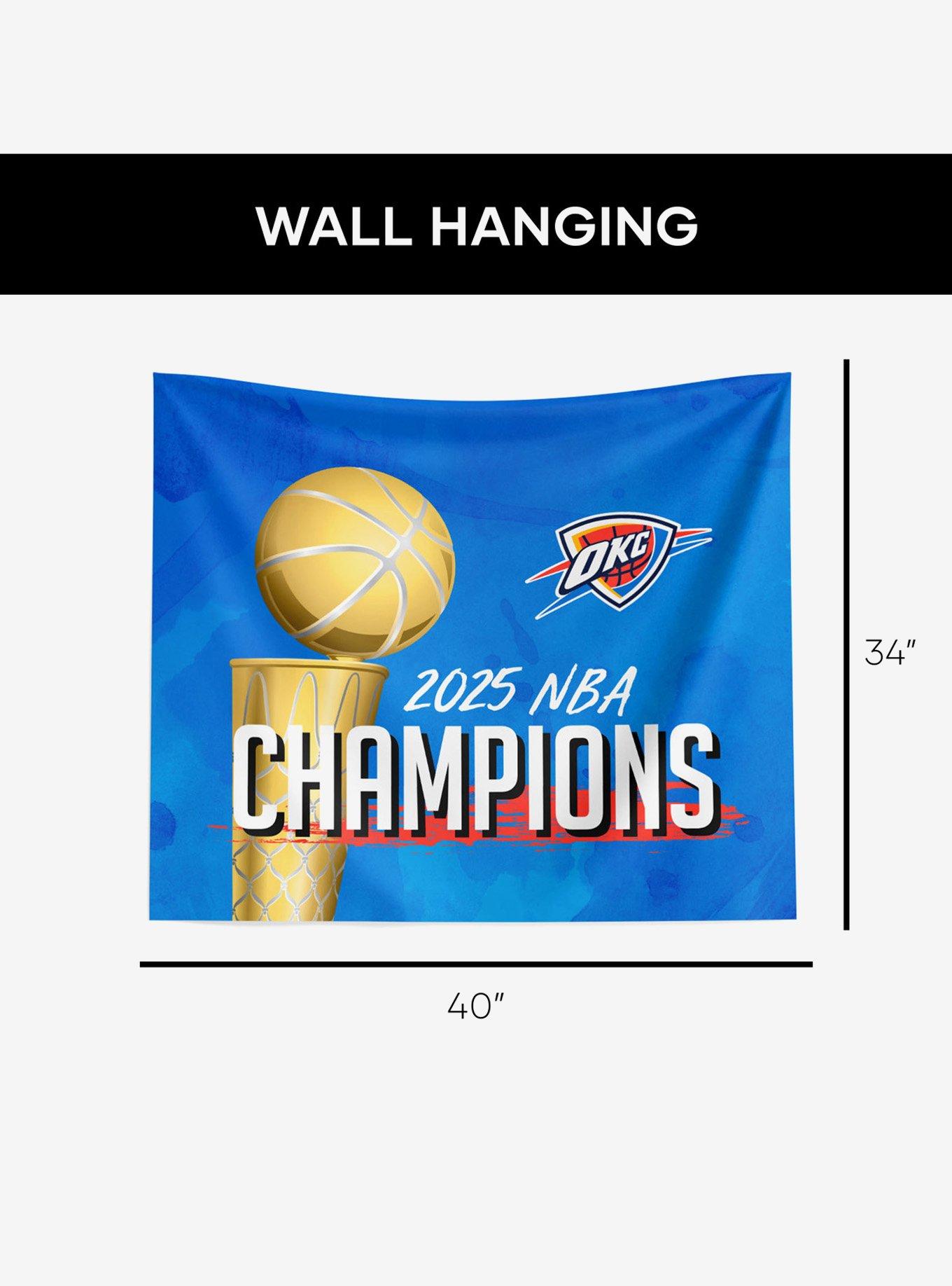 NBA Oklahoma City Thunder Banner Up Printed Wall Decor, , alternate