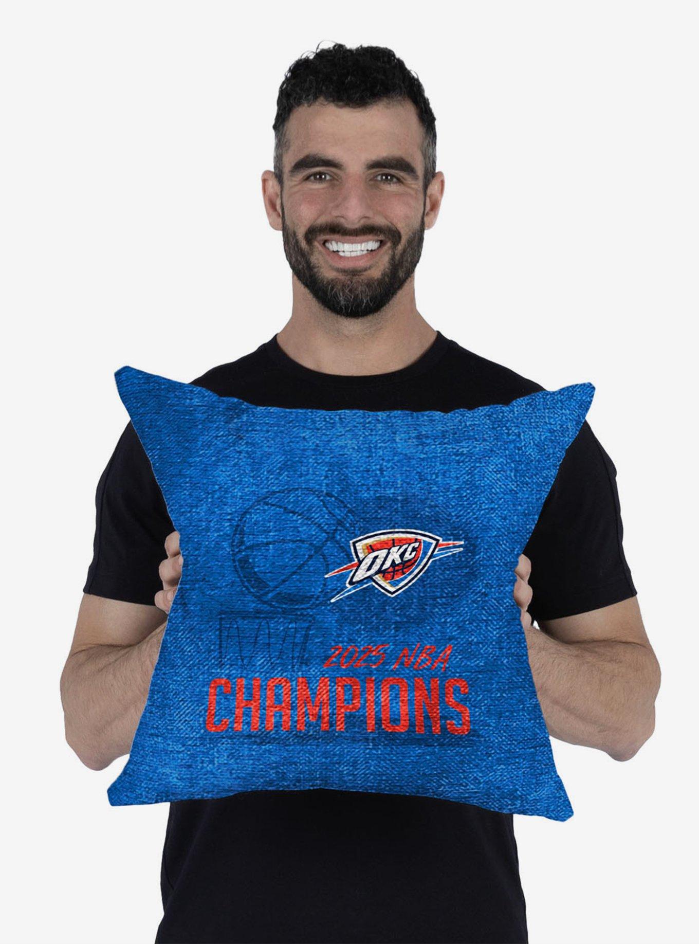 NBA Oklahoma City Thunder Hoopla Double Sided Tapestry Pillow, , alternate