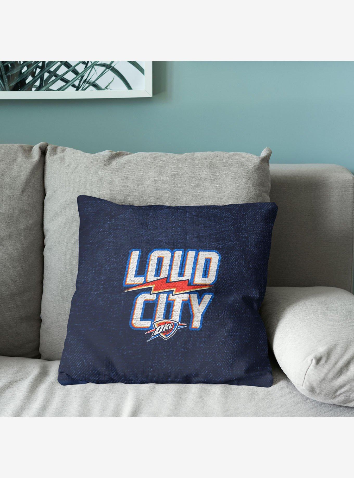 NBA Oklahoma City Thunder Hoopla Double Sided Tapestry Pillow, , alternate