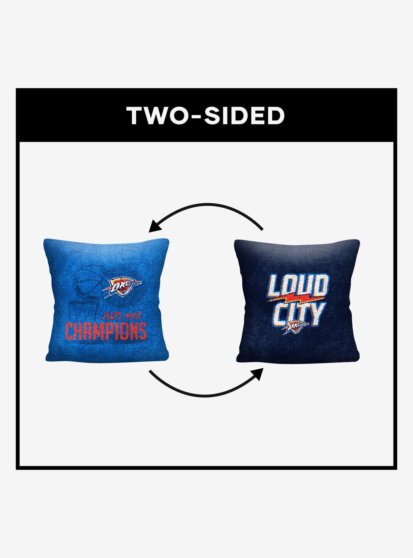 NBA Oklahoma City Thunder Hoopla Double Sided Tapestry Pillow, , alternate