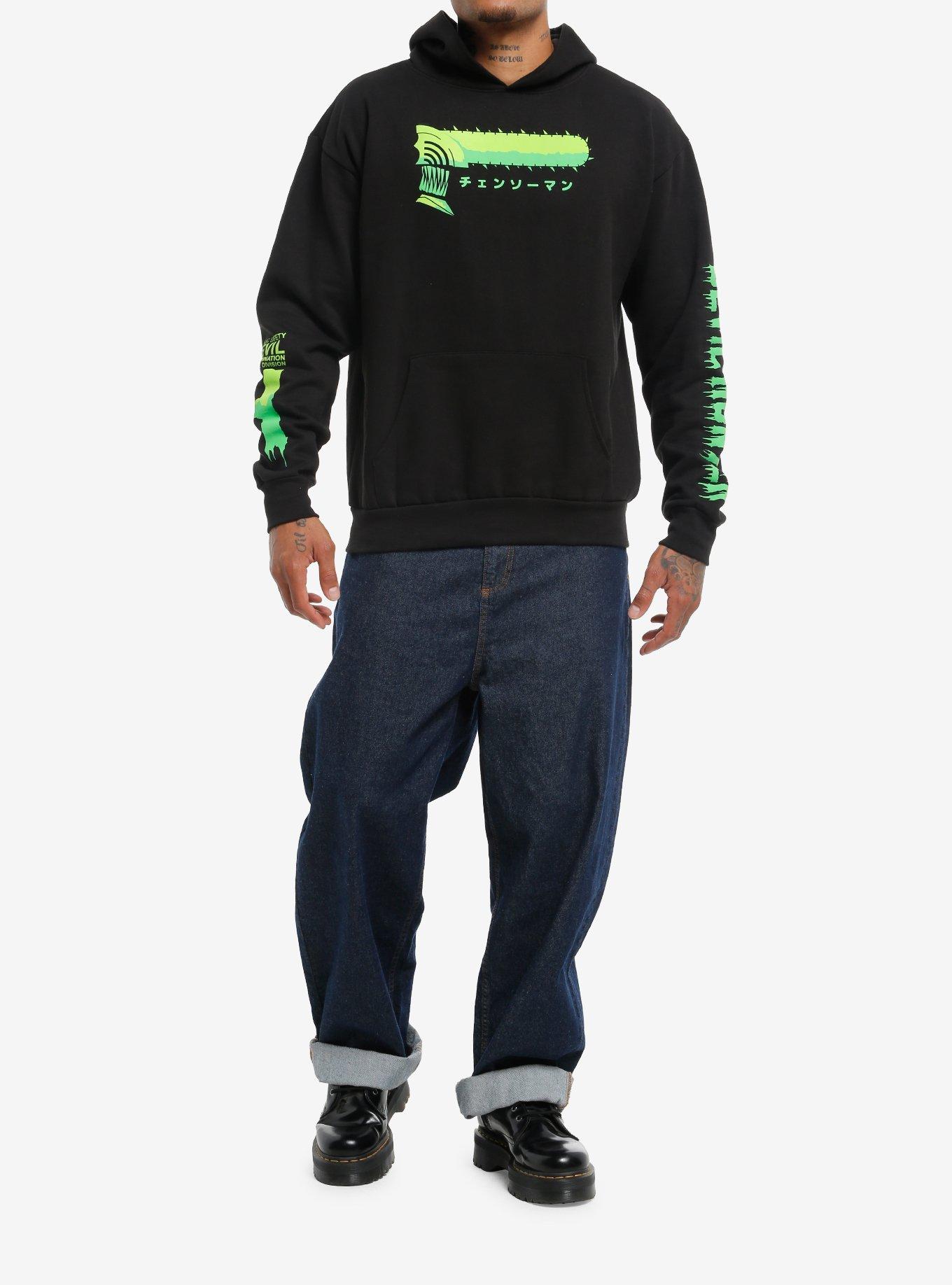 Chainsaw Man Denji Two-Sided Hoodie, BLACK, alternate