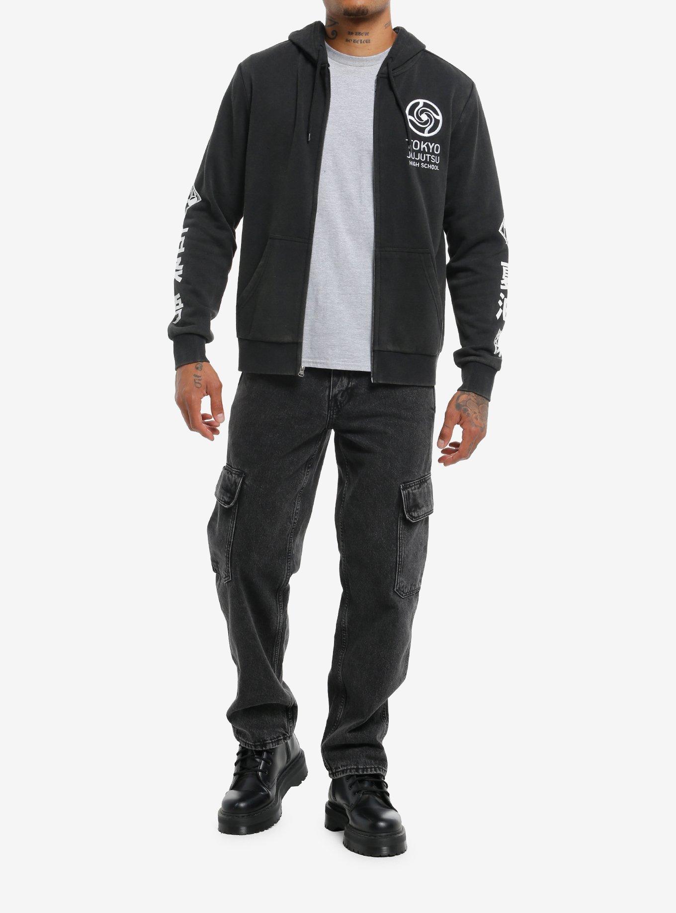 Jujutsu Kaisen Gojo & Geto Dark Wash Hoodie, MULTI, alternate