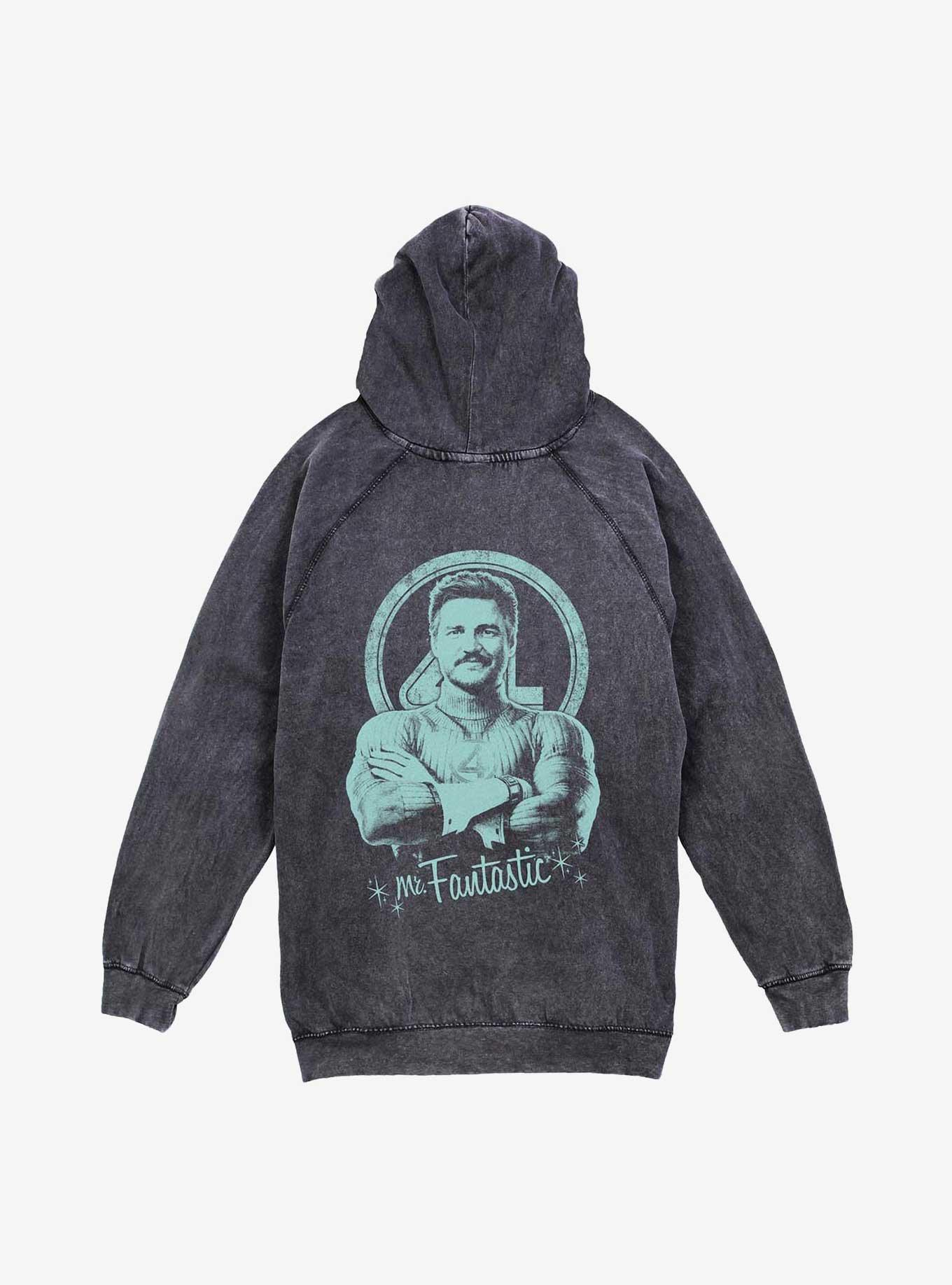 Marvel The Fantastic Four: First Steps Mister Fantastic Mineral Wash Hoodie Hot Topic Web Exclusive, , hi-res