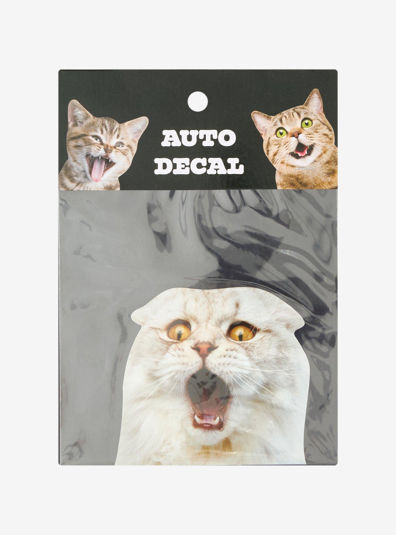 Scared Cat Peeker Car Decal, , hi-res