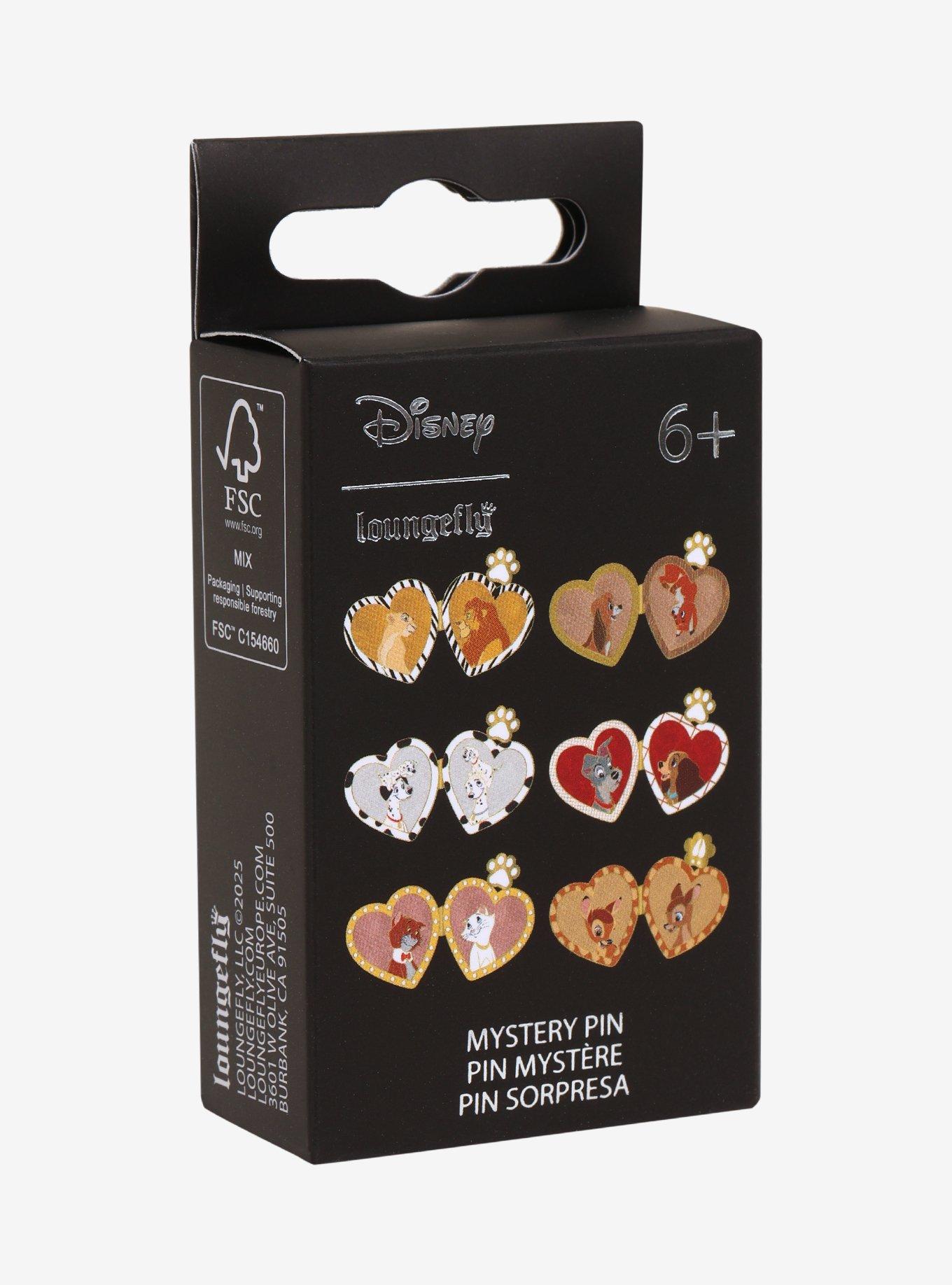 Loungefly Disney Animals Heart Locket Blind Box Enamel Pin, , hi-res