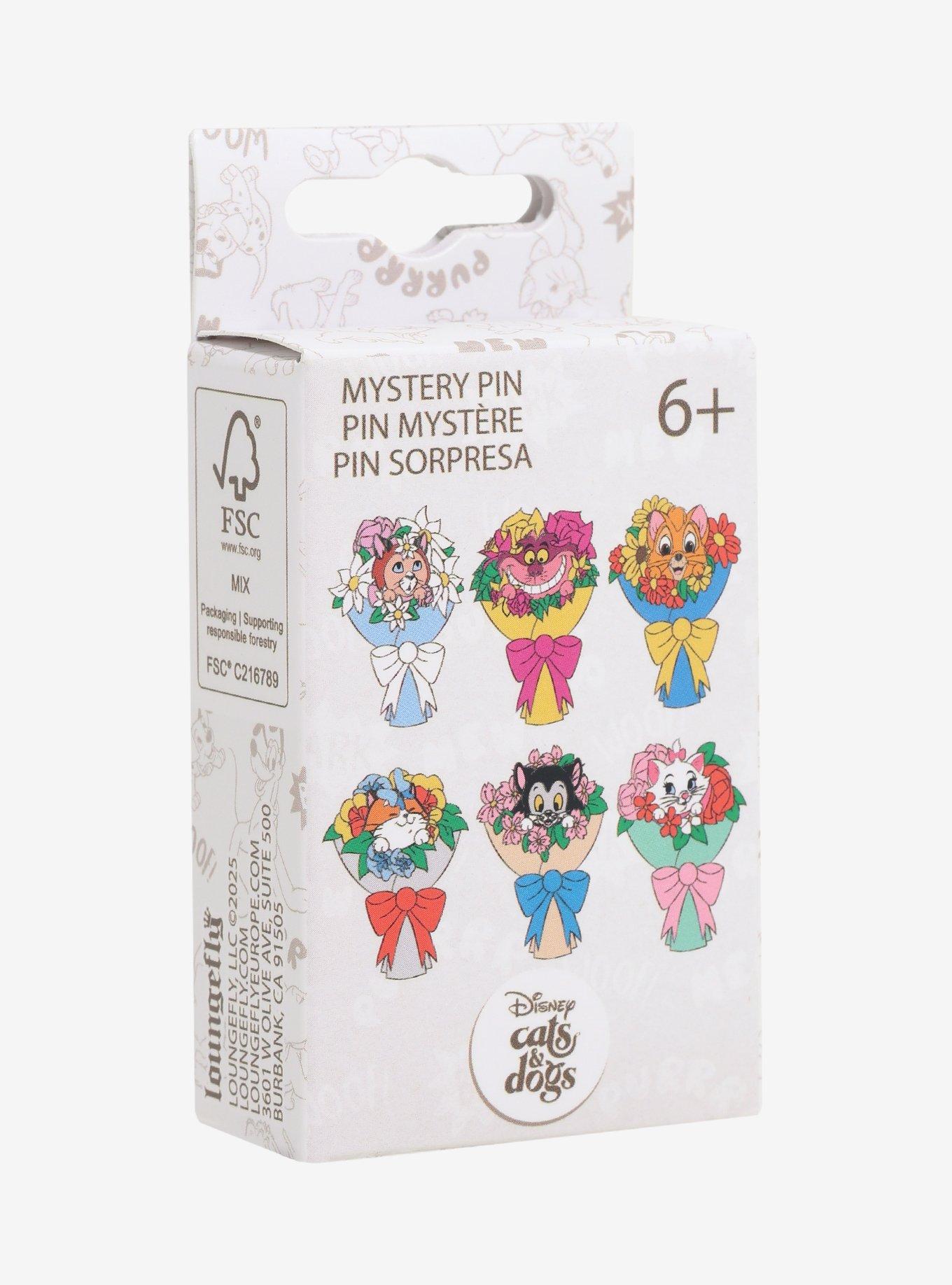 Loungefly Disney Cat Bouquets Blind Box Enamel Pin, , hi-res