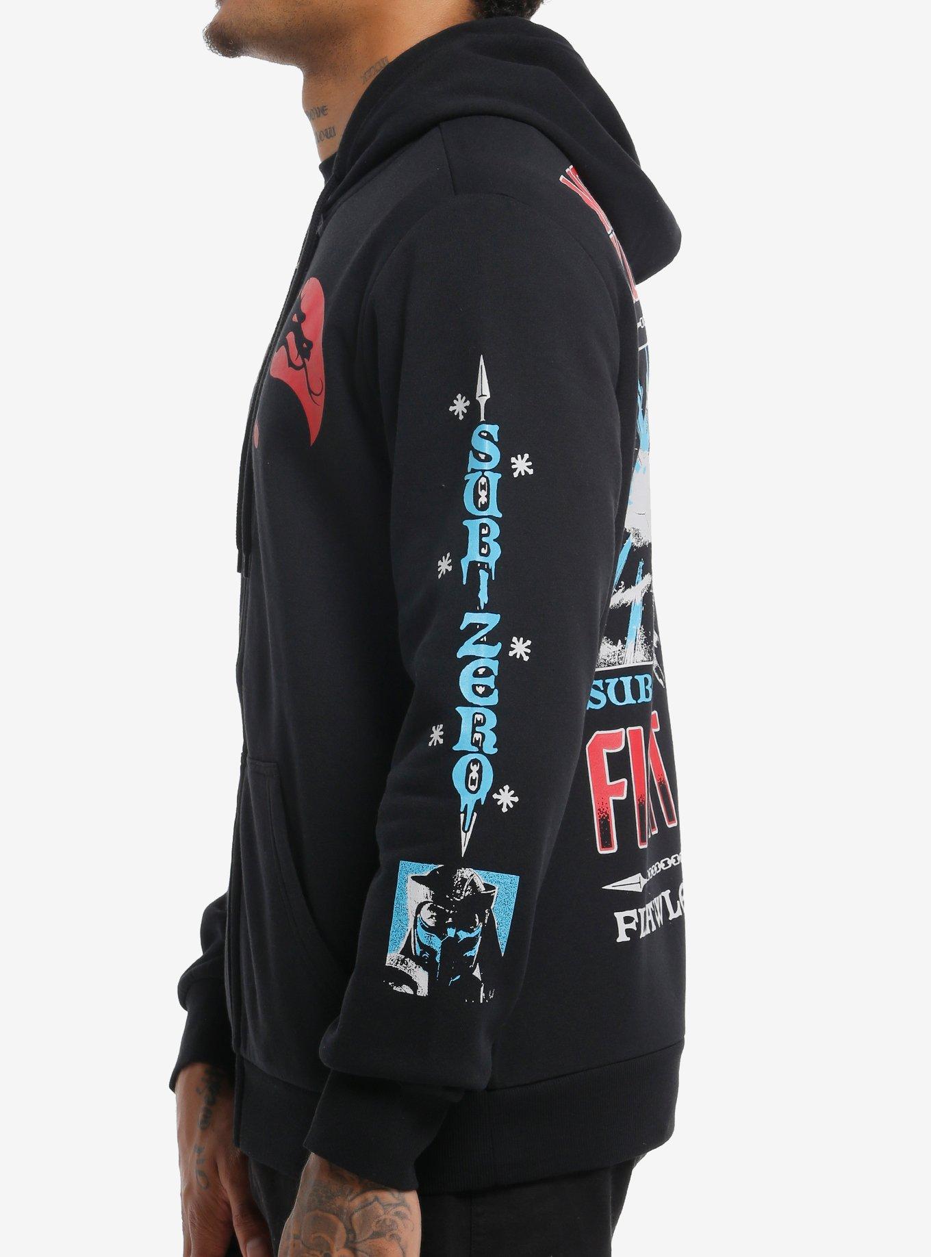 Mortal Kombat Scorpion & Sub-Zero Hoodie, BLACK, alternate