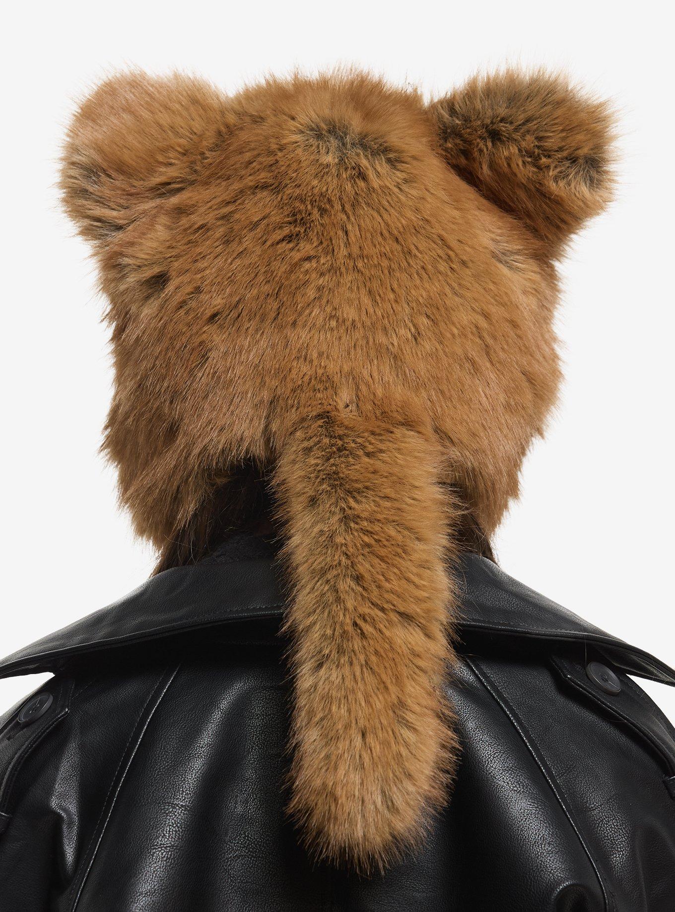 Fox Tail Fuzzy Tassel Beanie, , hi-res