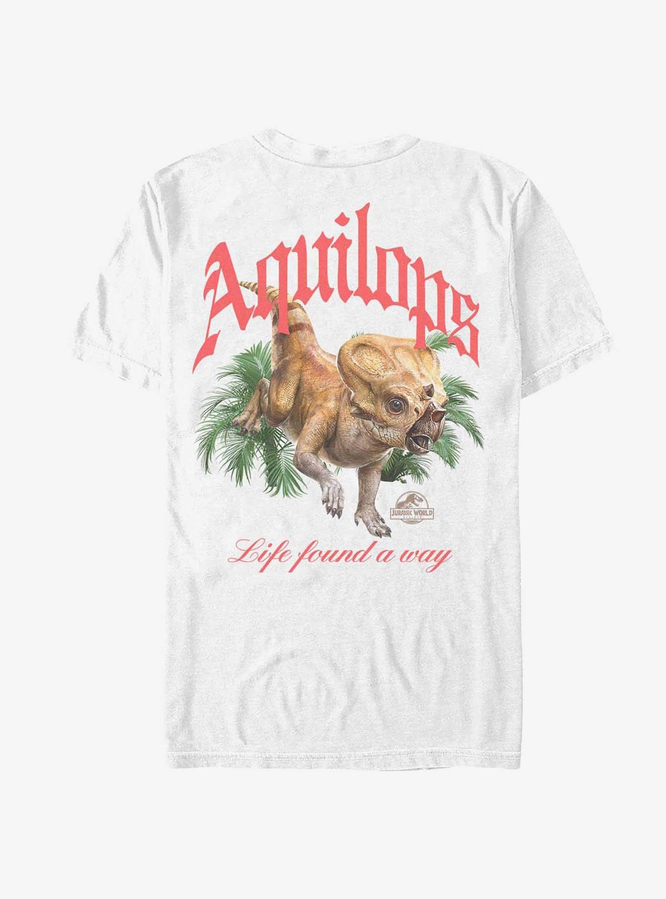 Jurassic Park Life Found A Way Aquilops T-shirt Hot Topic Web Exclusive, WHITE, alternate