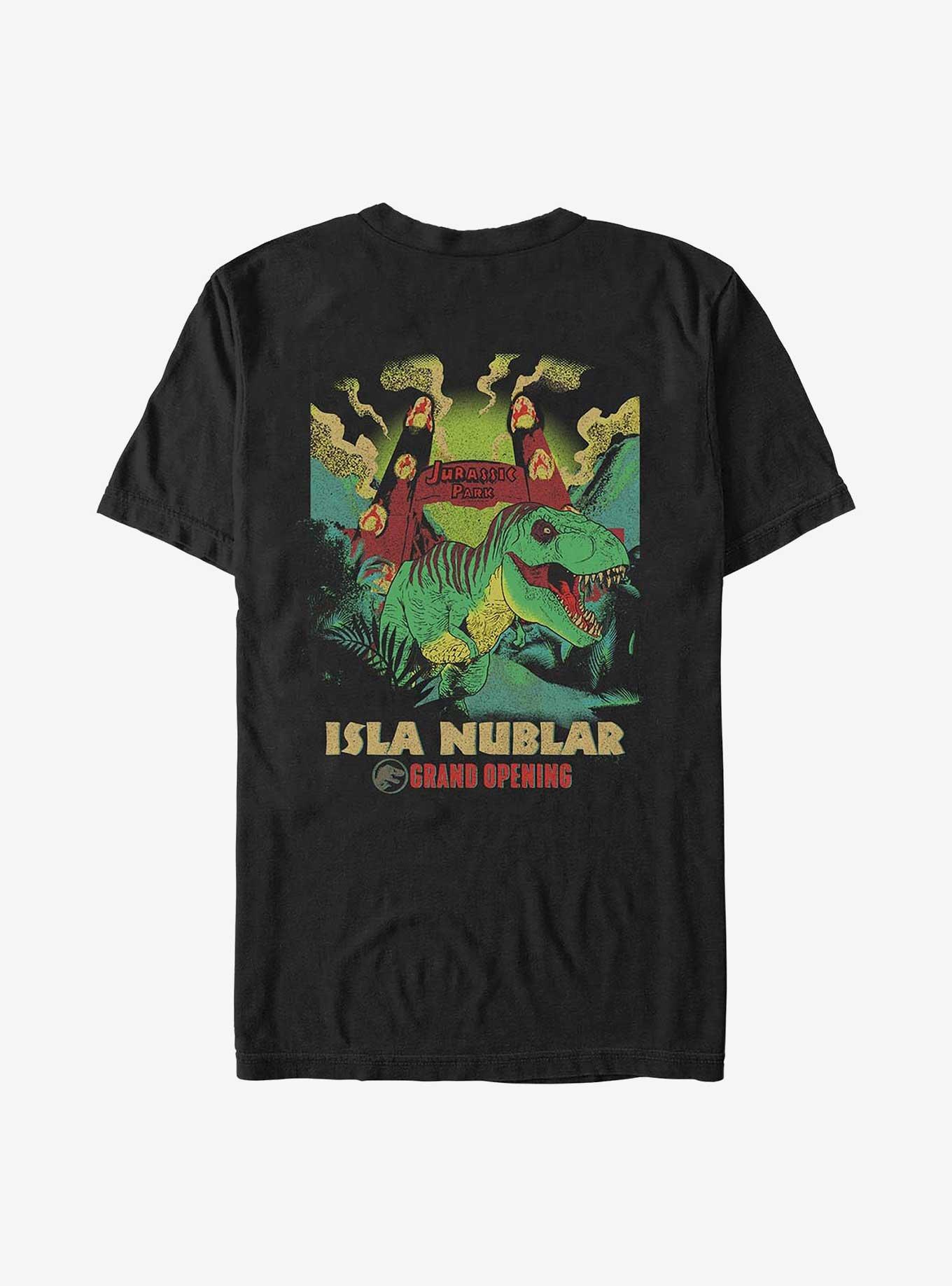 Jurassic Park Isla Nublar Grand Opening T-shirt Hot Topic Web Exclusive, BLACK, alternate
