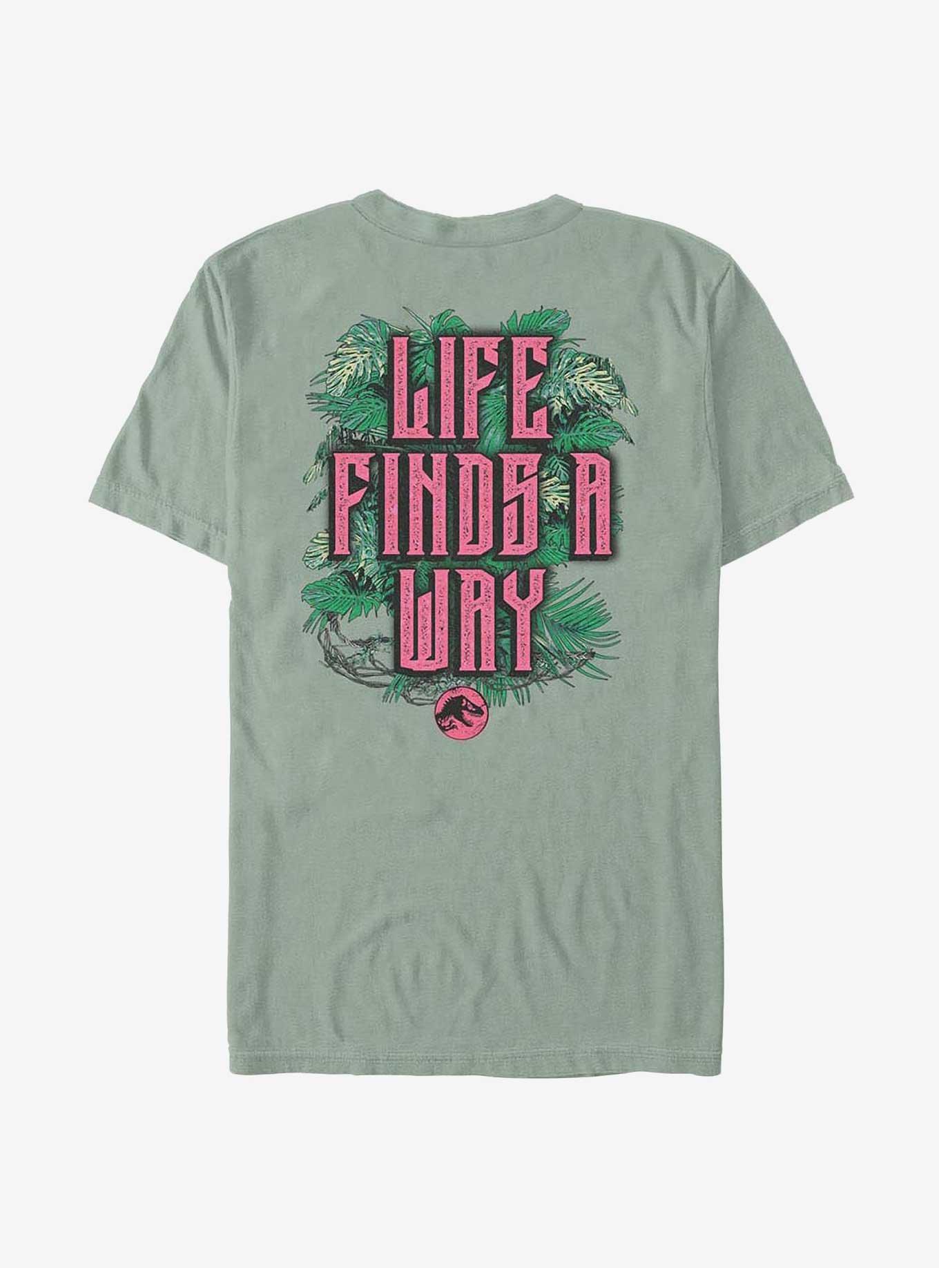 Jurassic Park Life Finds A Way Iconic Dinosaurs Garment Dye T-shirt Hot Topic Exclusive, BAY, alternate