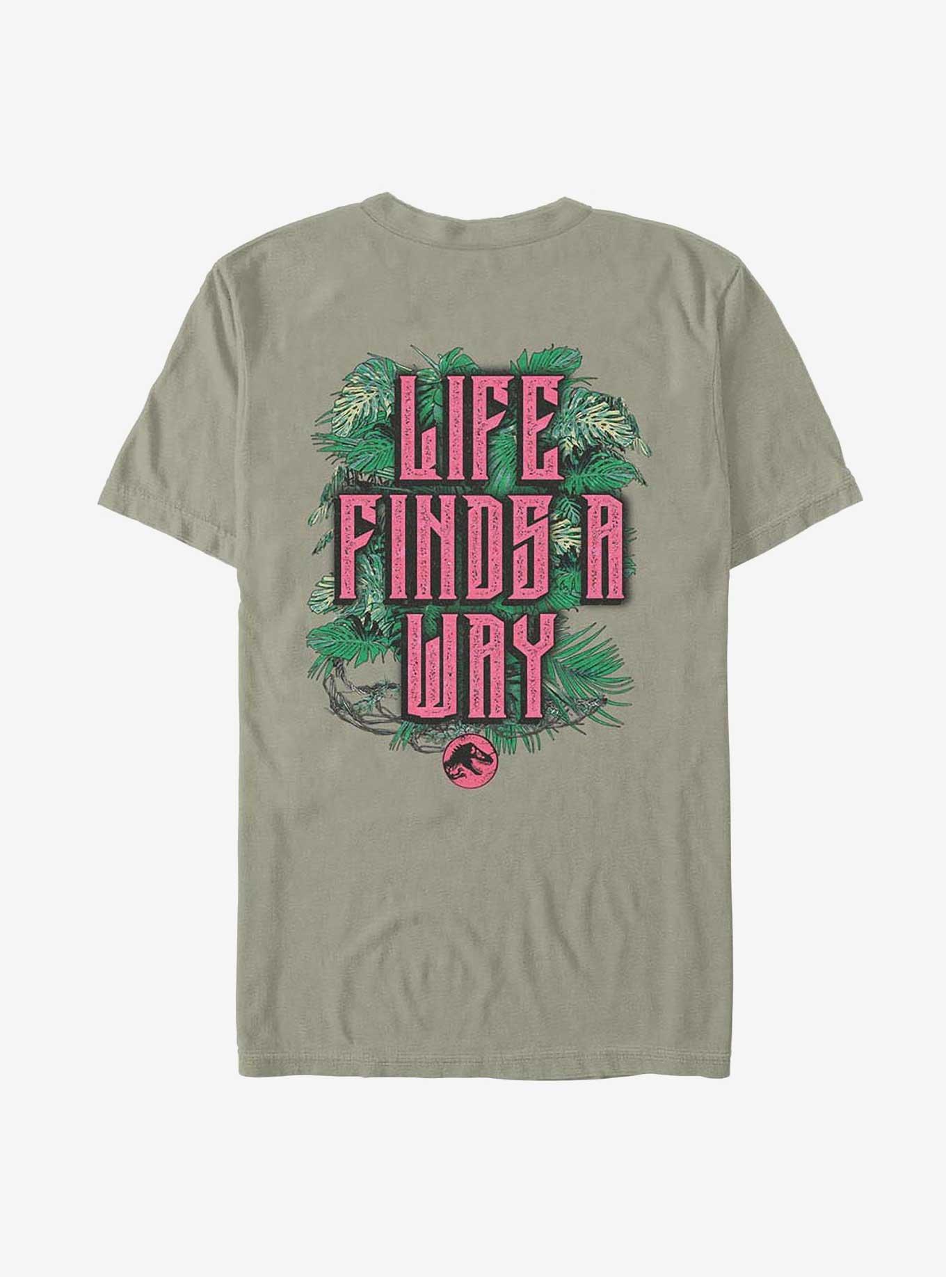 Jurassic Park Life Finds A Way Iconic Dinosaurs Garment Dye T-shirt Hot Topic Exclusive, , hi-res
