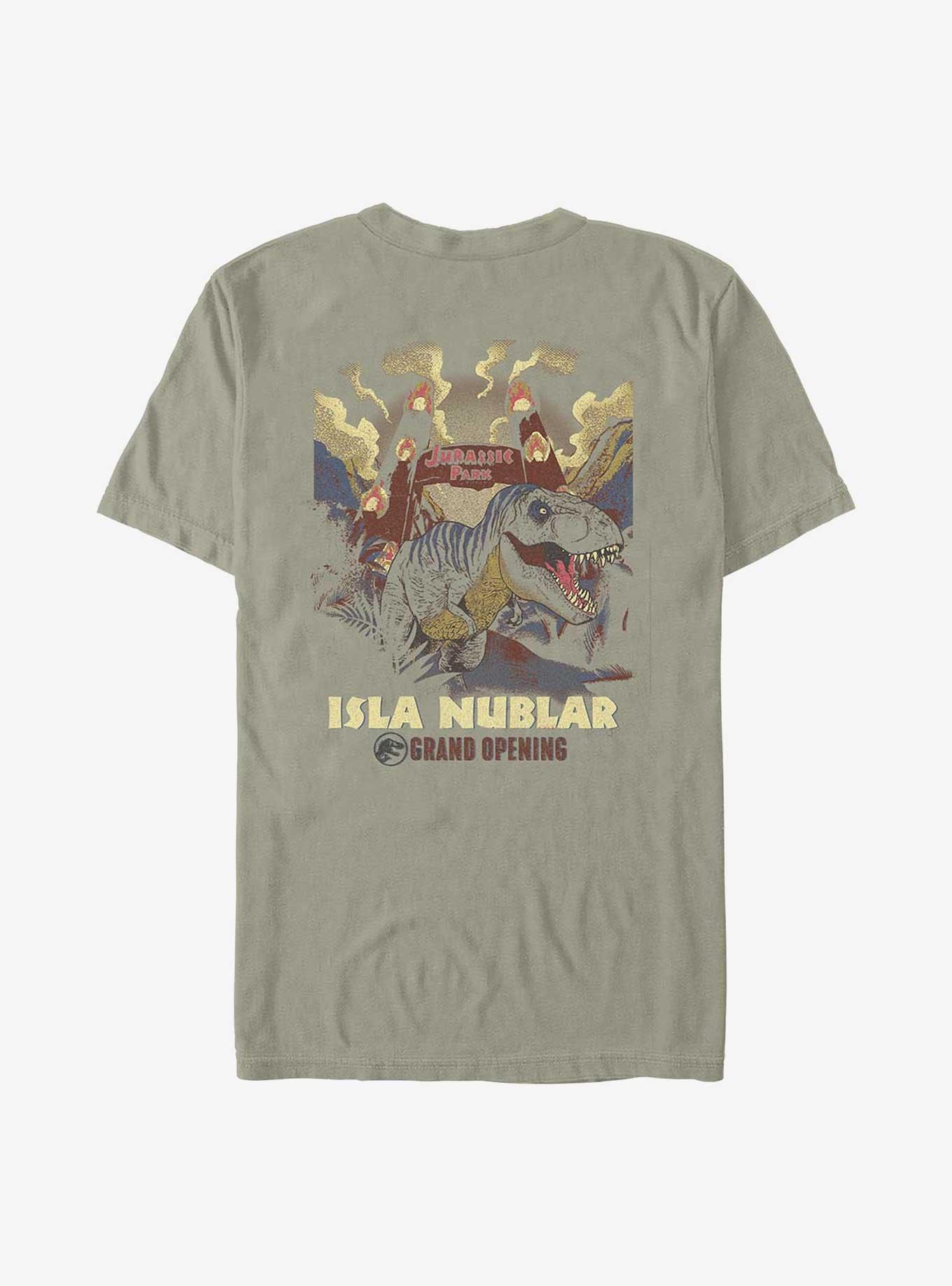 Jurassic Park Isla Nublar Grand Opening Garment Dye T-shirt Hot Topic Web Exclusive, SANDSTONE, alternate