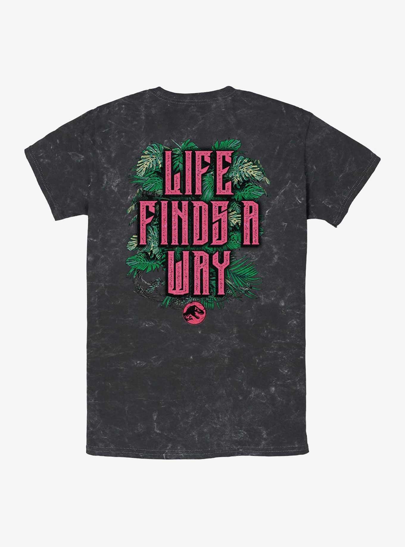 Jurassic Park Life Finds A Way Iconic Dinosaurs Mineral Wash T-shirt Hot Topic Web Exclusive, , hi-res