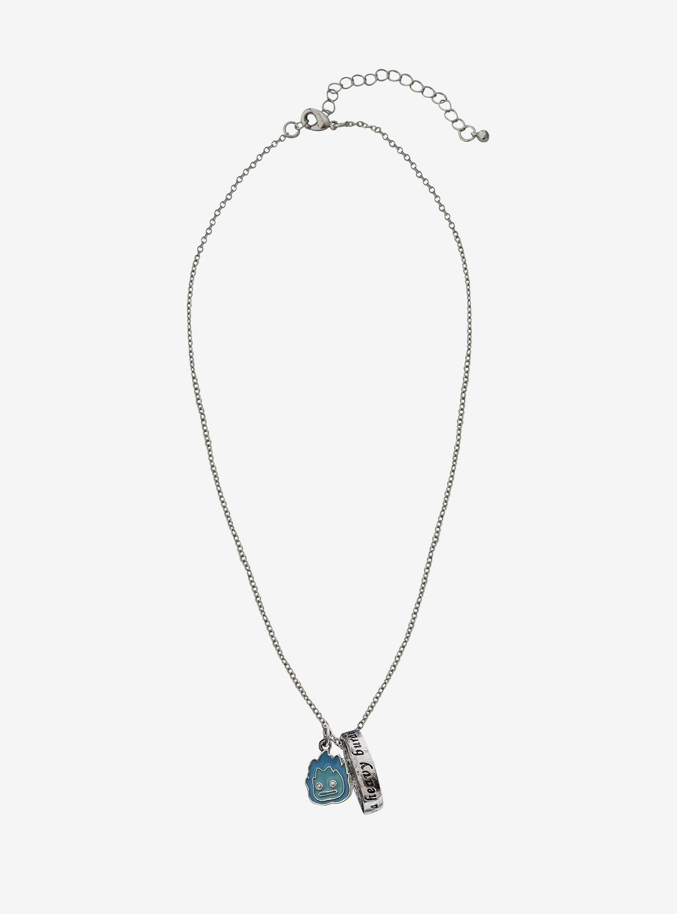 Studio Ghibli® Howl's Moving Castle Calcifer Ring Necklace, , hi-res