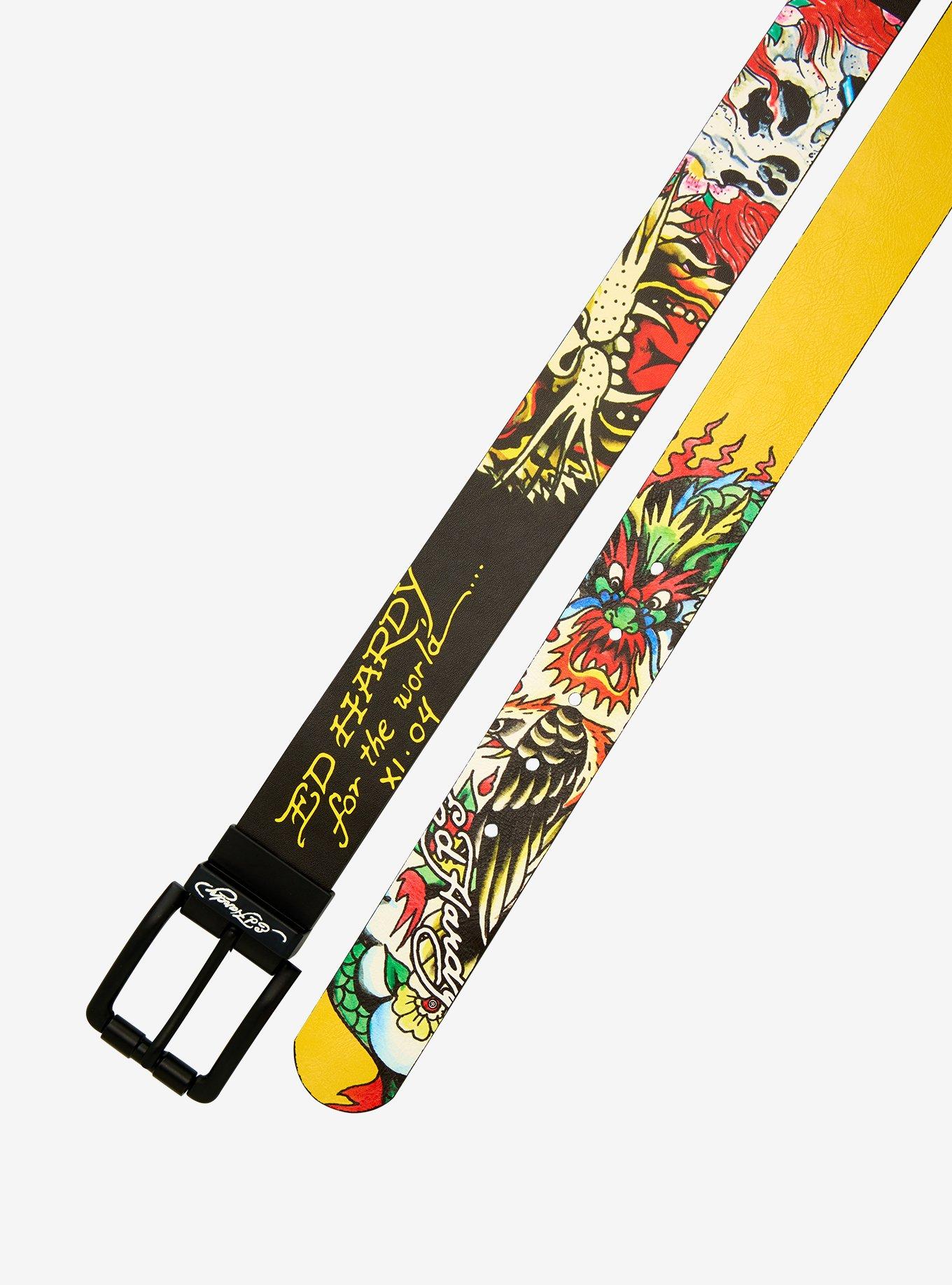 Ed Hardy Reversible Belt, , alternate