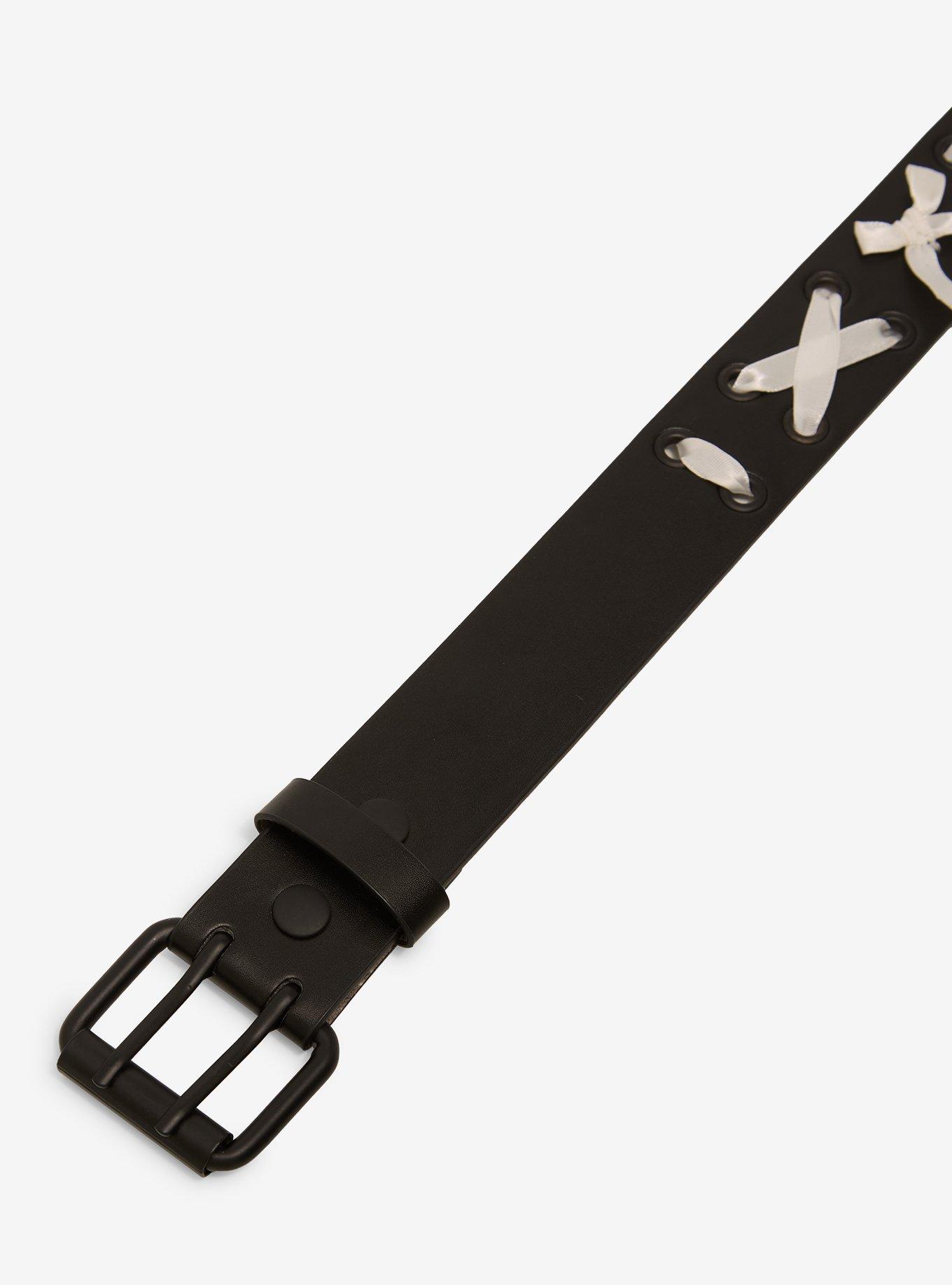 Black & White Bow Belt, , hi-res