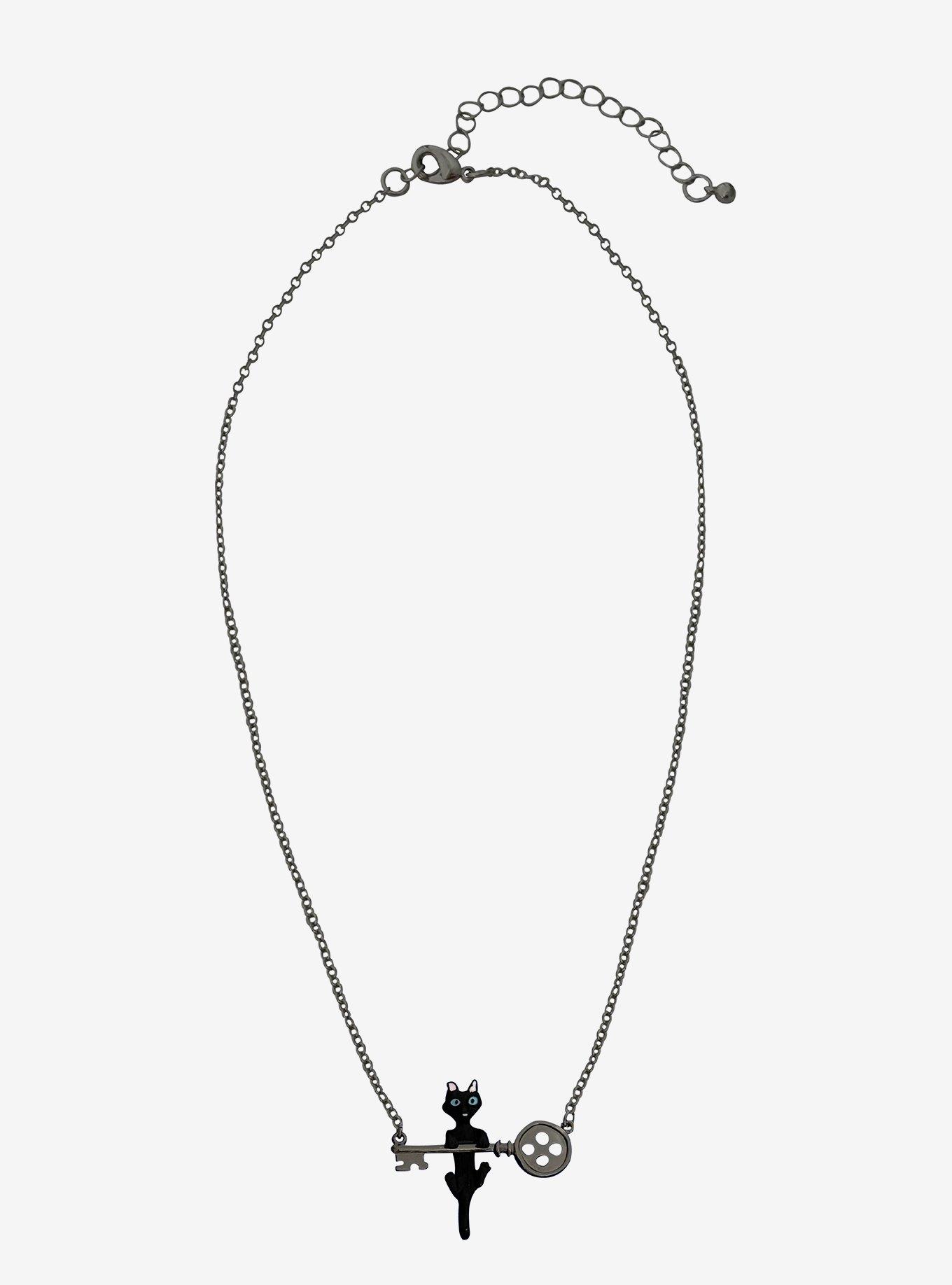 Coraline Cat Key Necklace, , hi-res