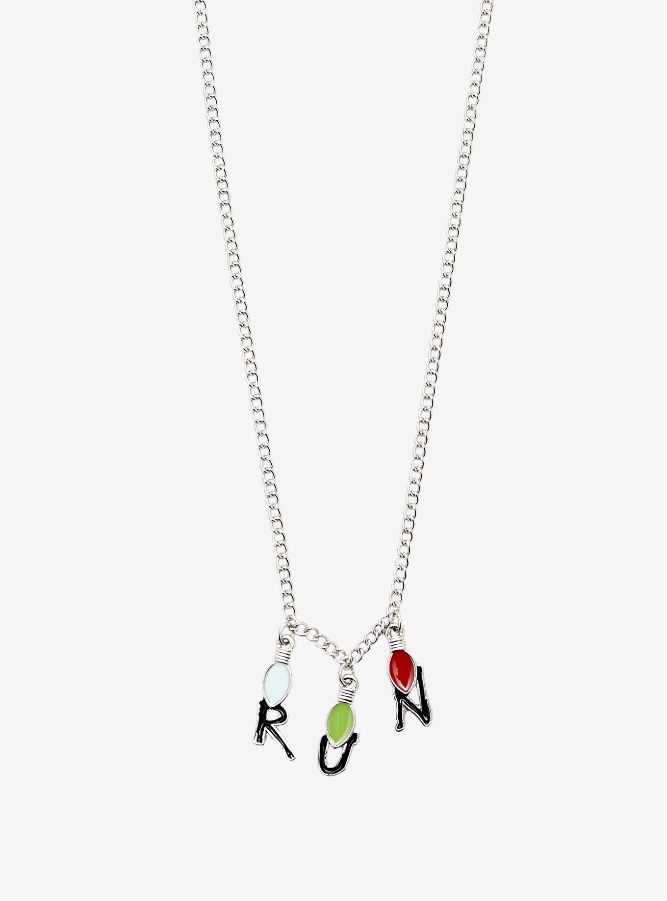 Stranger Things Run Christmas Light Necklace, , alternate